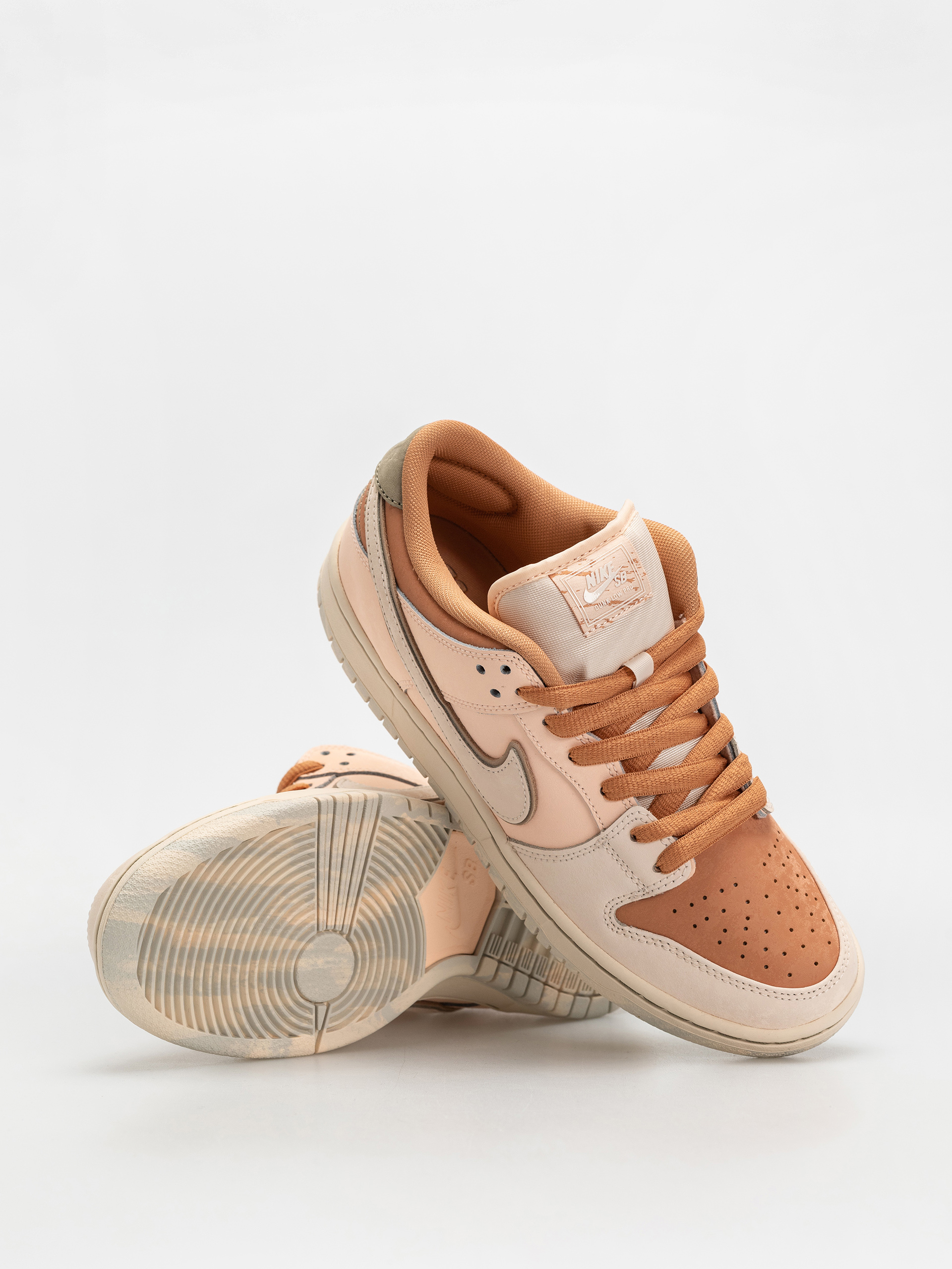 Nike SB Dunk Low Pro Prm Cipők (amber brown/guava ice crimson tint hemp)