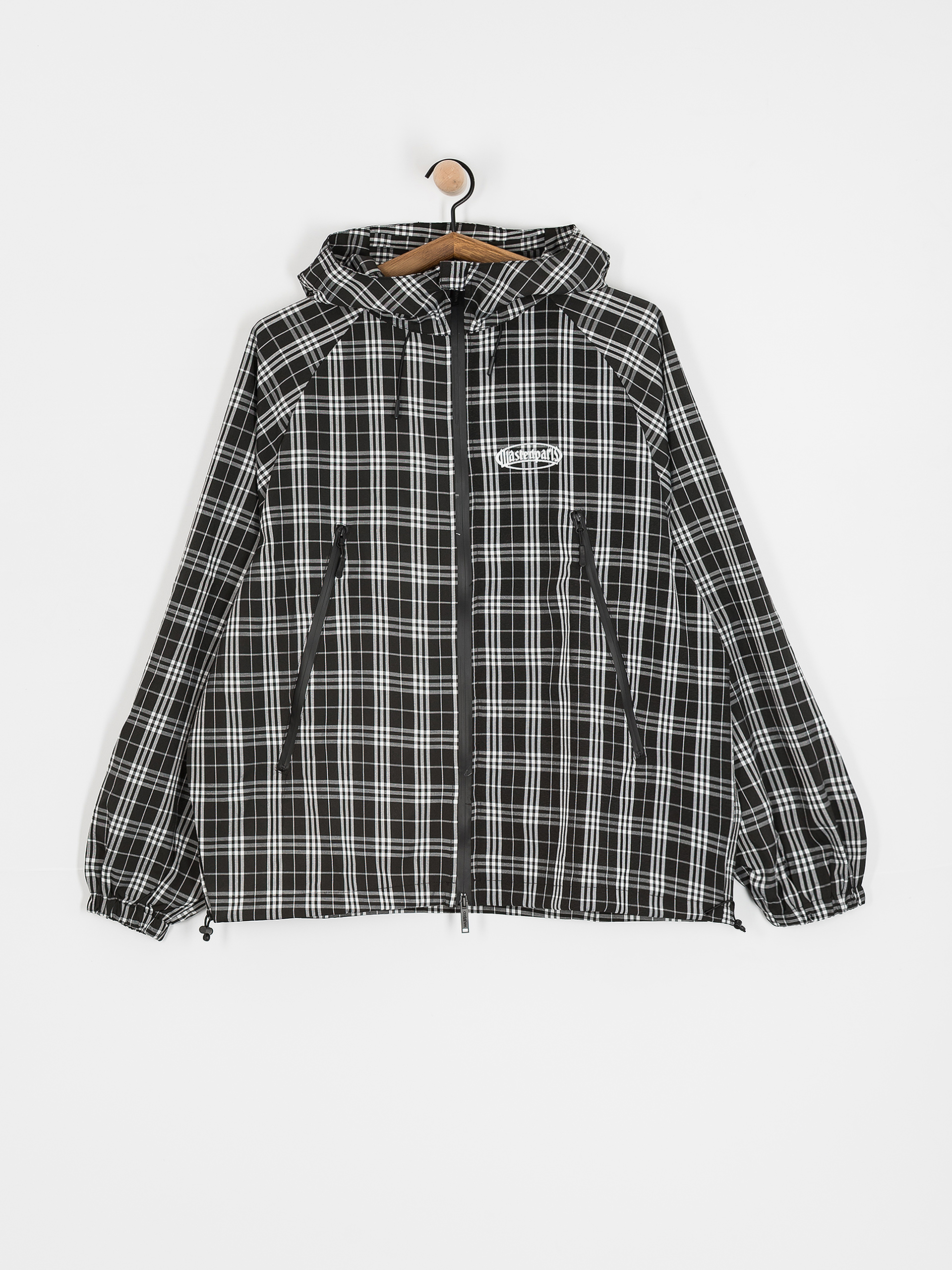 Wasted Paris Yard Tartan Windbreaker Dzseki (black/white)