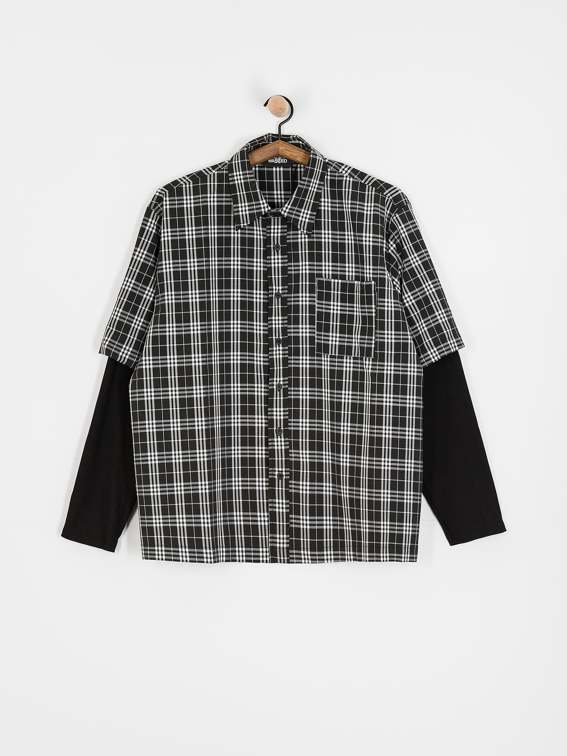 Wasted Paris Yard Tartan Shirt Age Ing (black/white)