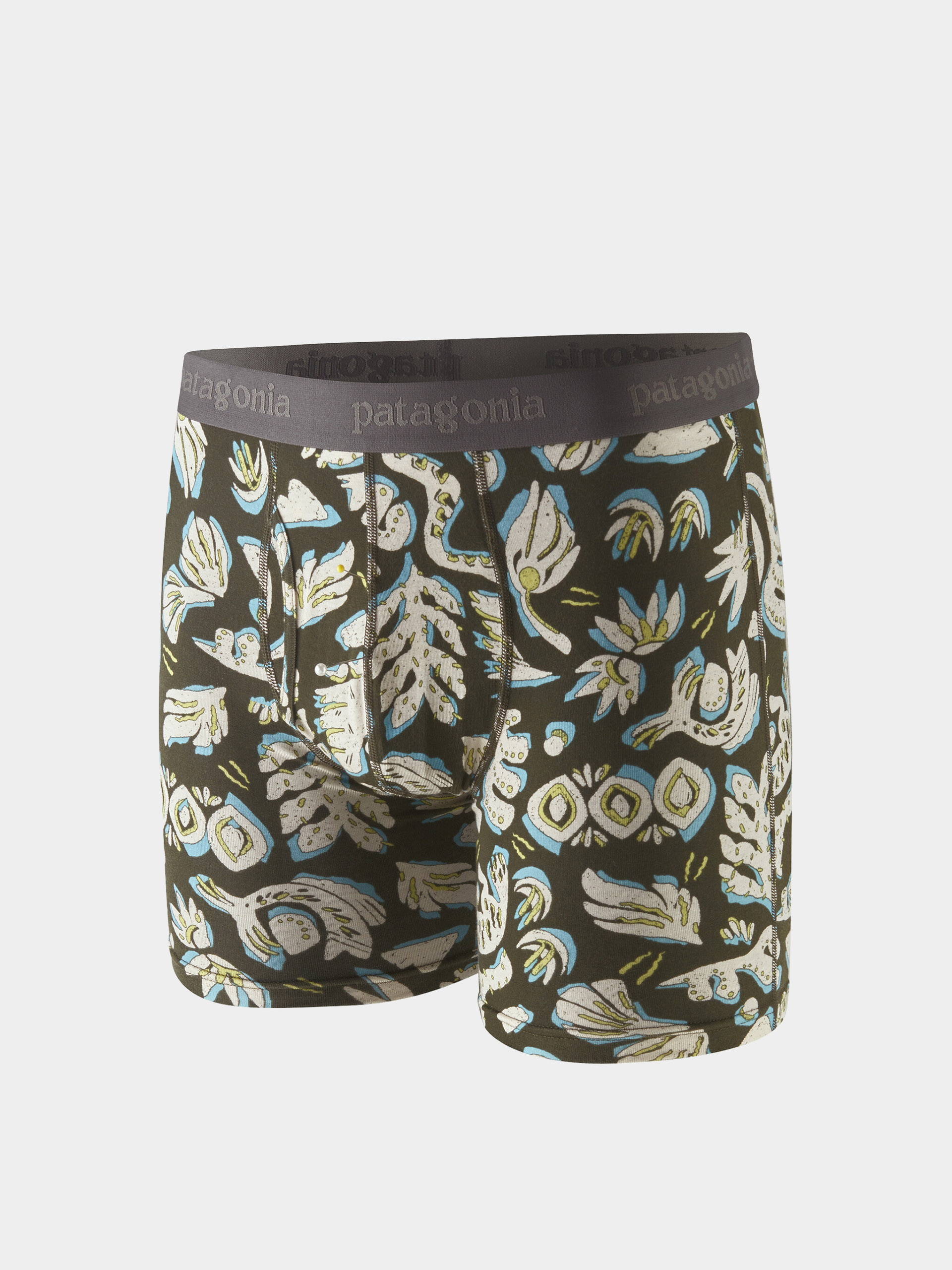 Alsónemű Patagonia Essential Boxer Briefs 6in (across oceans/pine needle green)