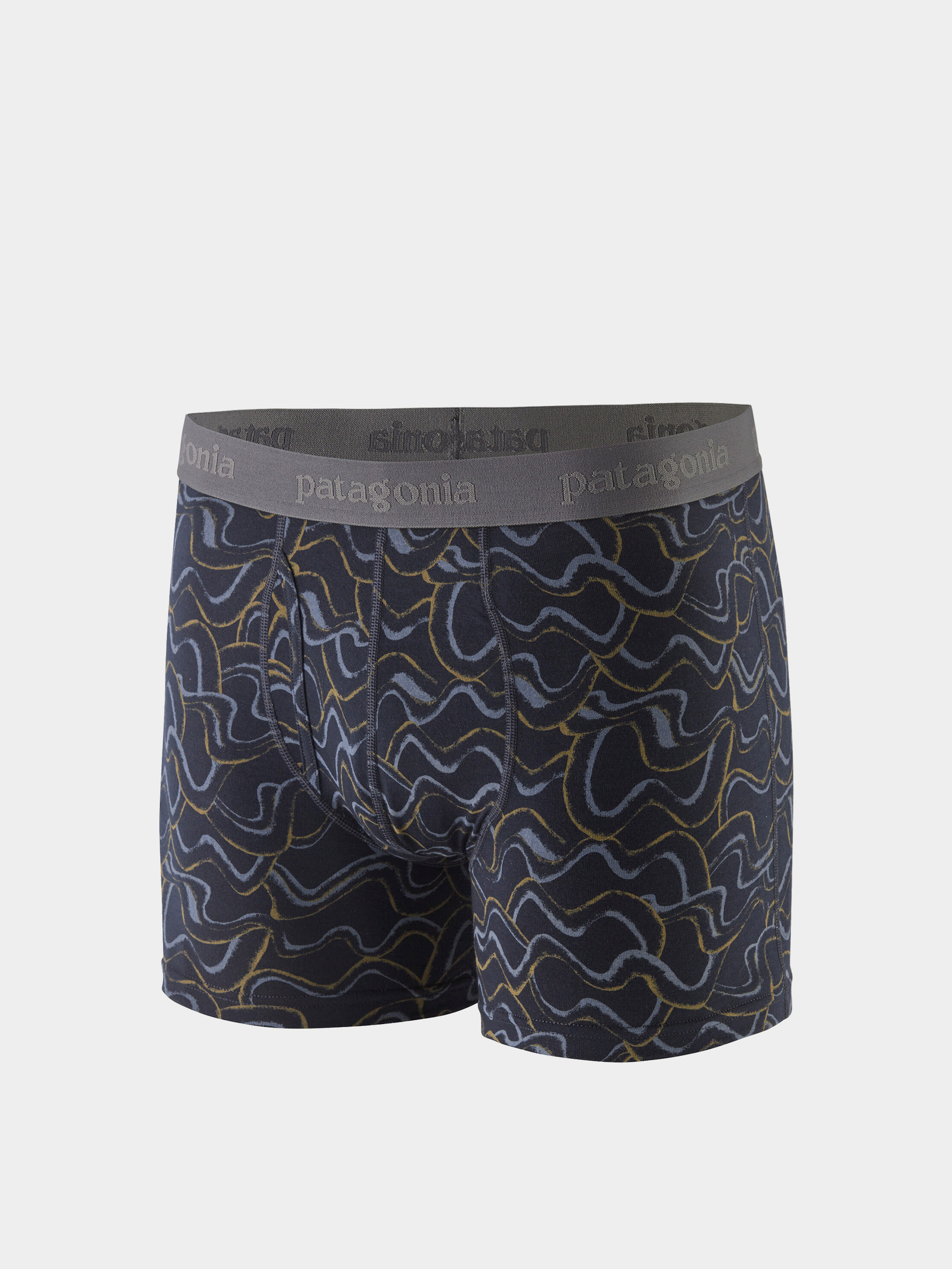 Alsónemű Patagonia Essential Boxer Briefs 3in (small currents/pitch blue)