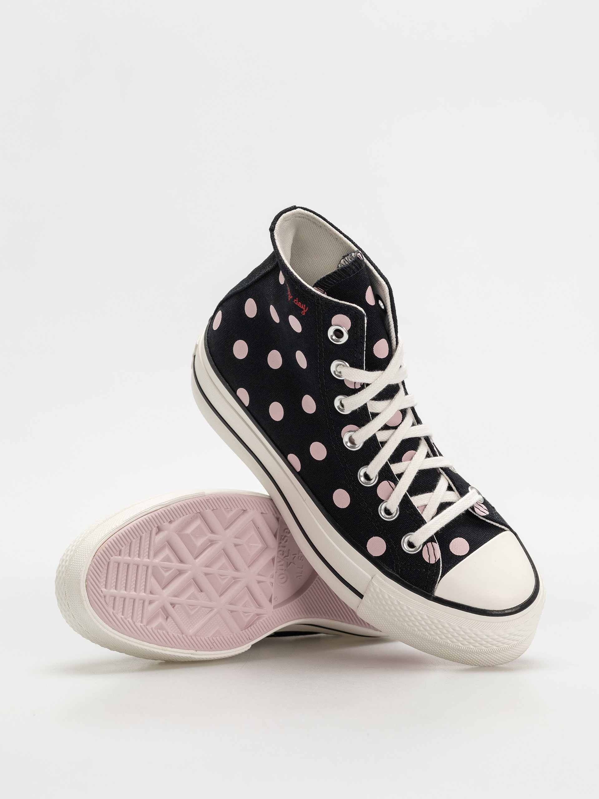 Converse Chuck Taylor All Star Lift Hi Wmn Tornacipők (black/summit pink/egret)