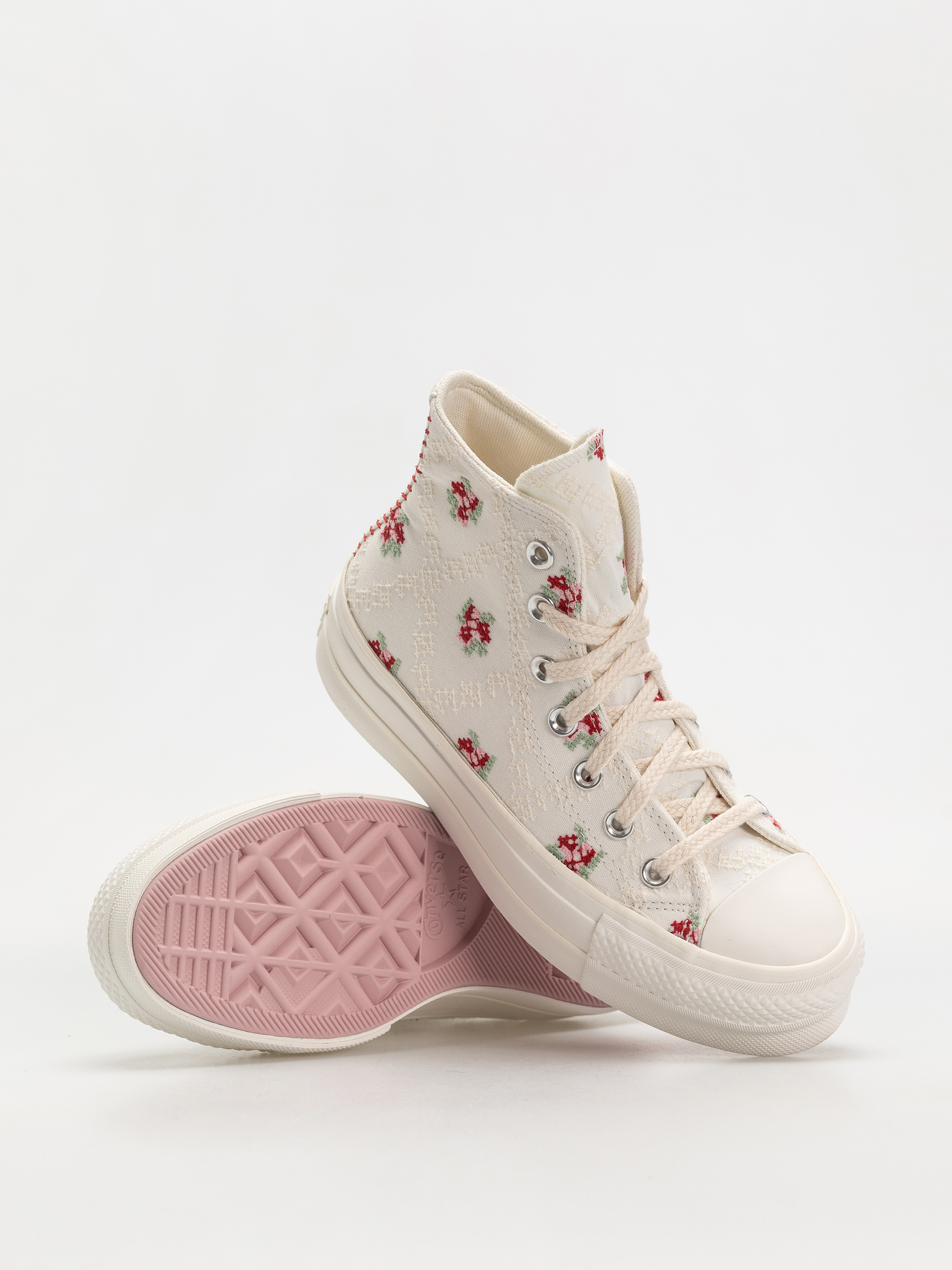 Converse Chuck Taylor All Star Lift Hi Wmn Tornacipők (vintage white/horizon pink)