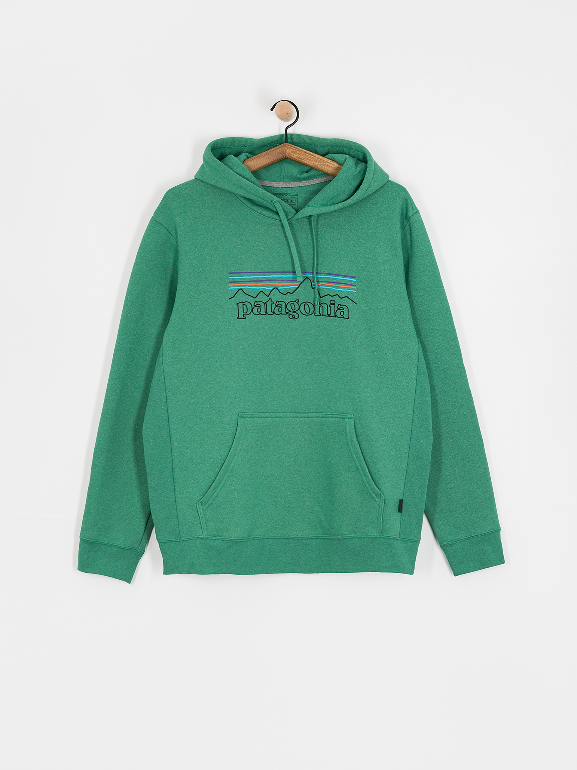 Patagonia P 6 Logo Uprisal HD Kapucnis pulóver (p-6 outline/heartleaf green)