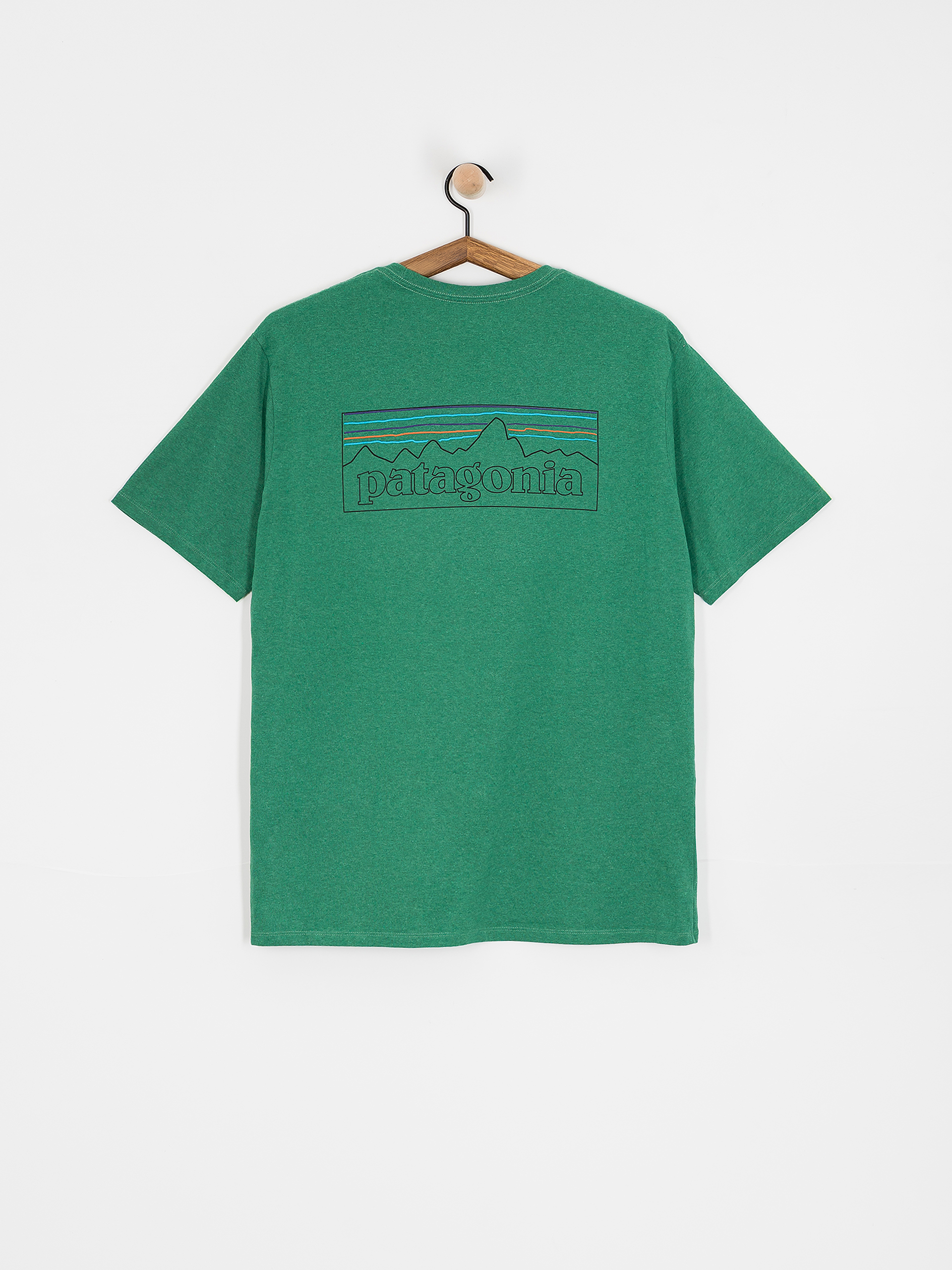 Patagonia P 6 Logo Responsibili Póló (p-6 outline/heartleaf green)