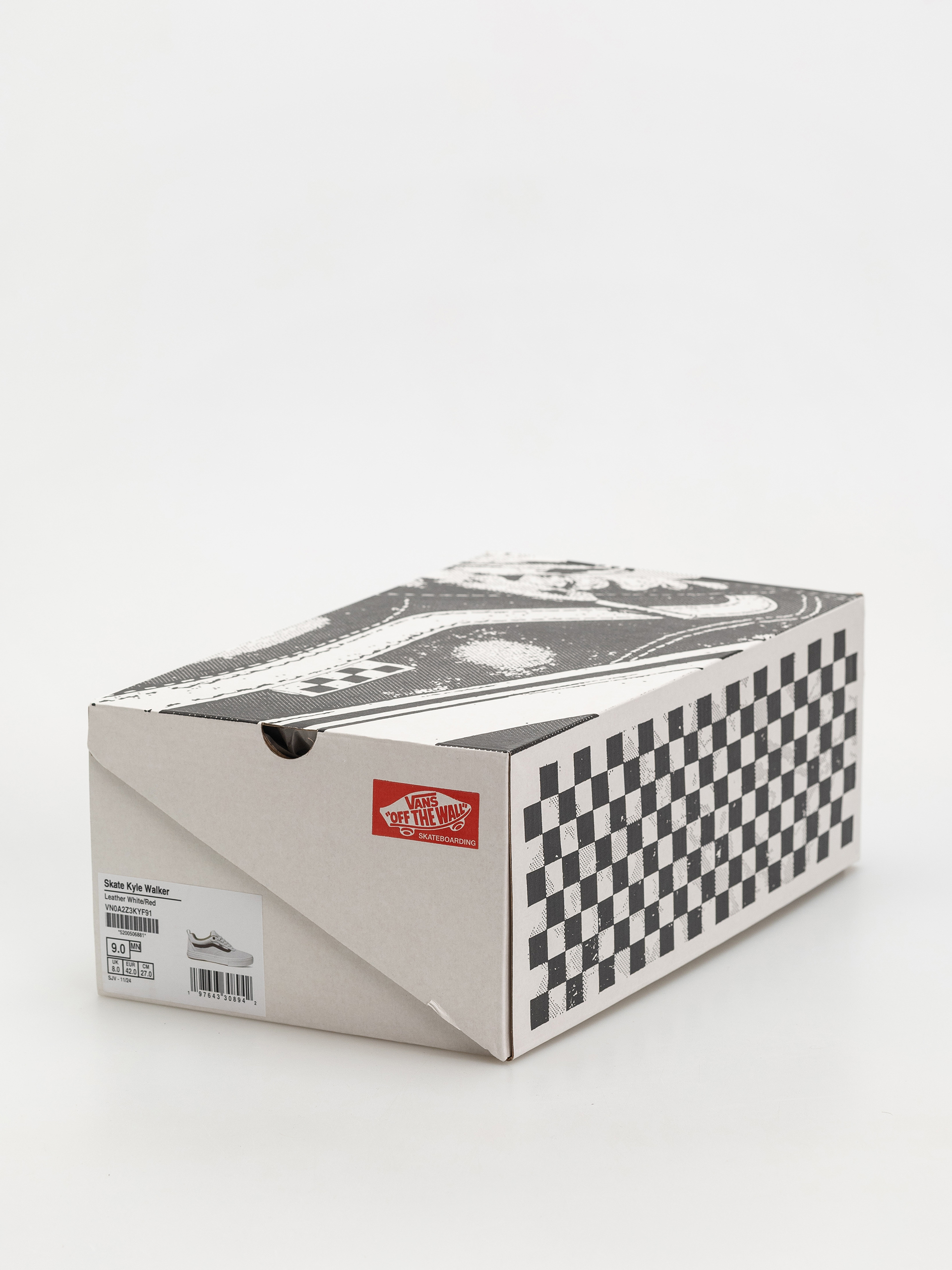 Vans Skate Kyle Walker Cipők (leather white/red)