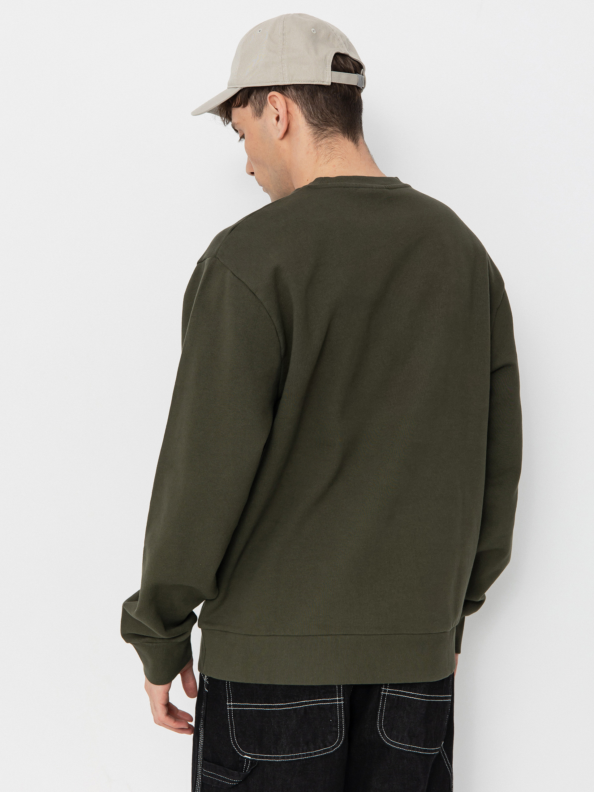 Carhartt WIP Script Embroidery Pulóver (turtle/air pink)