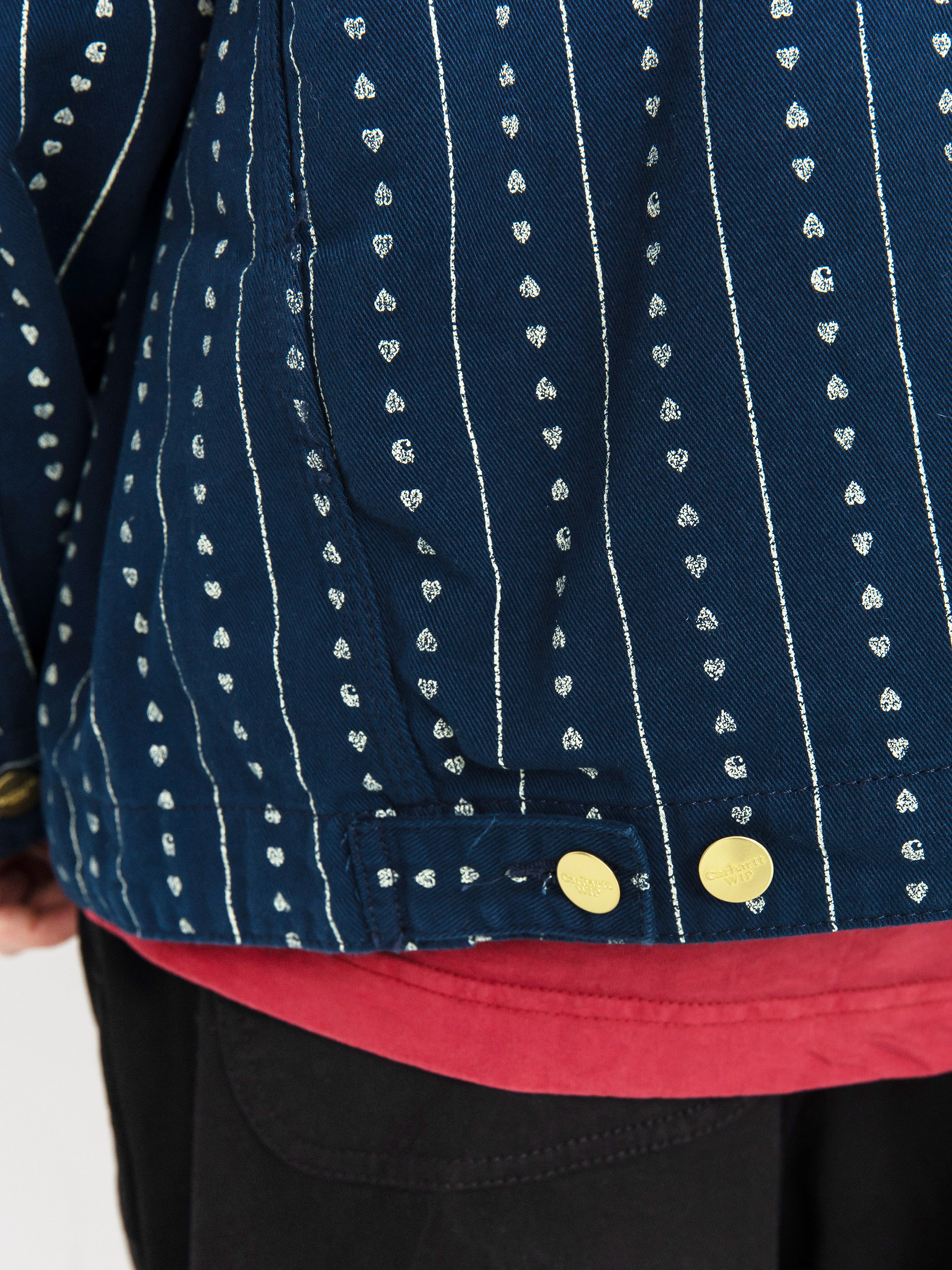 Carhartt WIP Drewe Chore Coat Dzseki (heart c pinstripe/ink/natural)