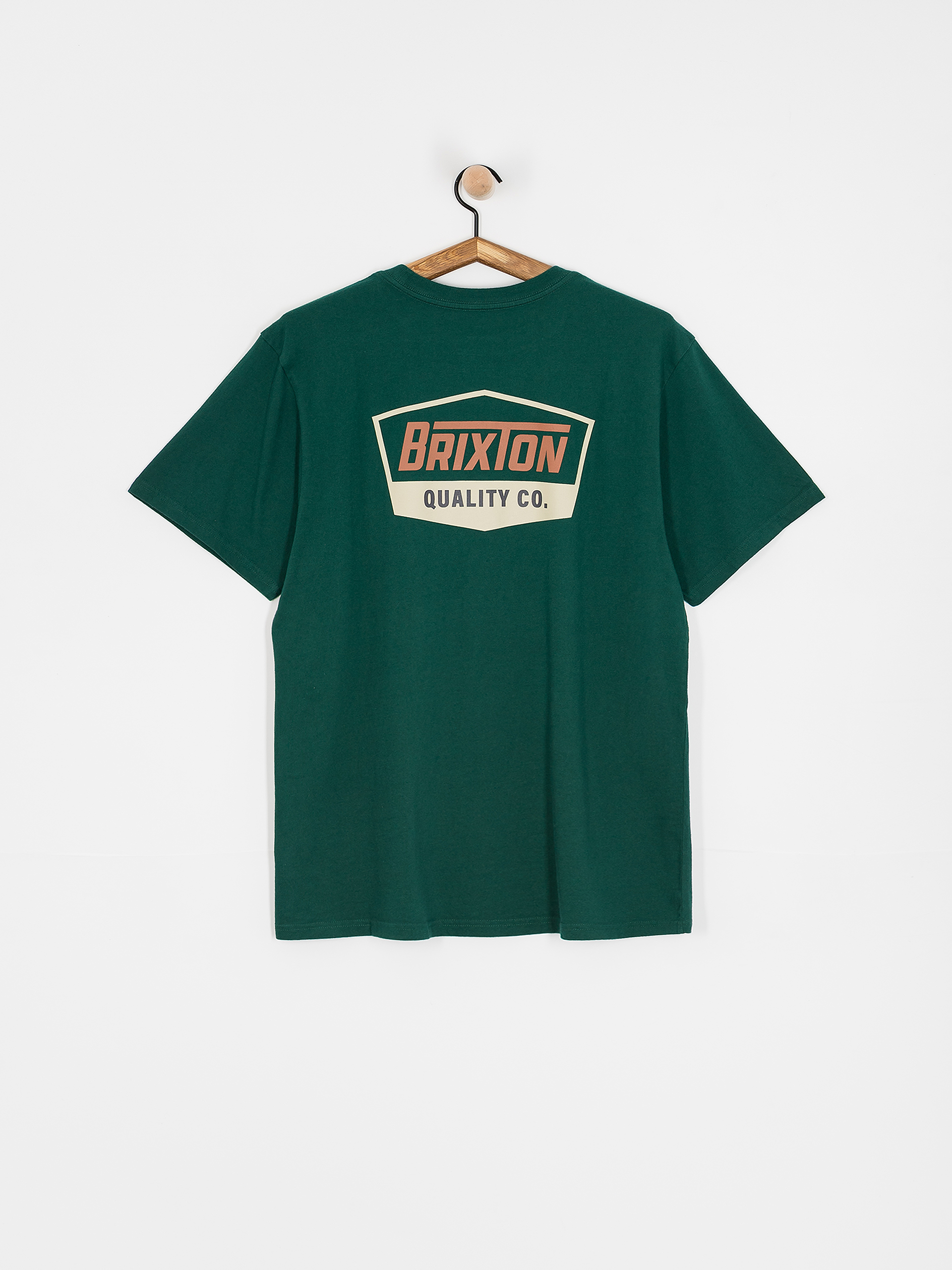 Brixton Regal Stt Póló (deep emerald/rust/sand)