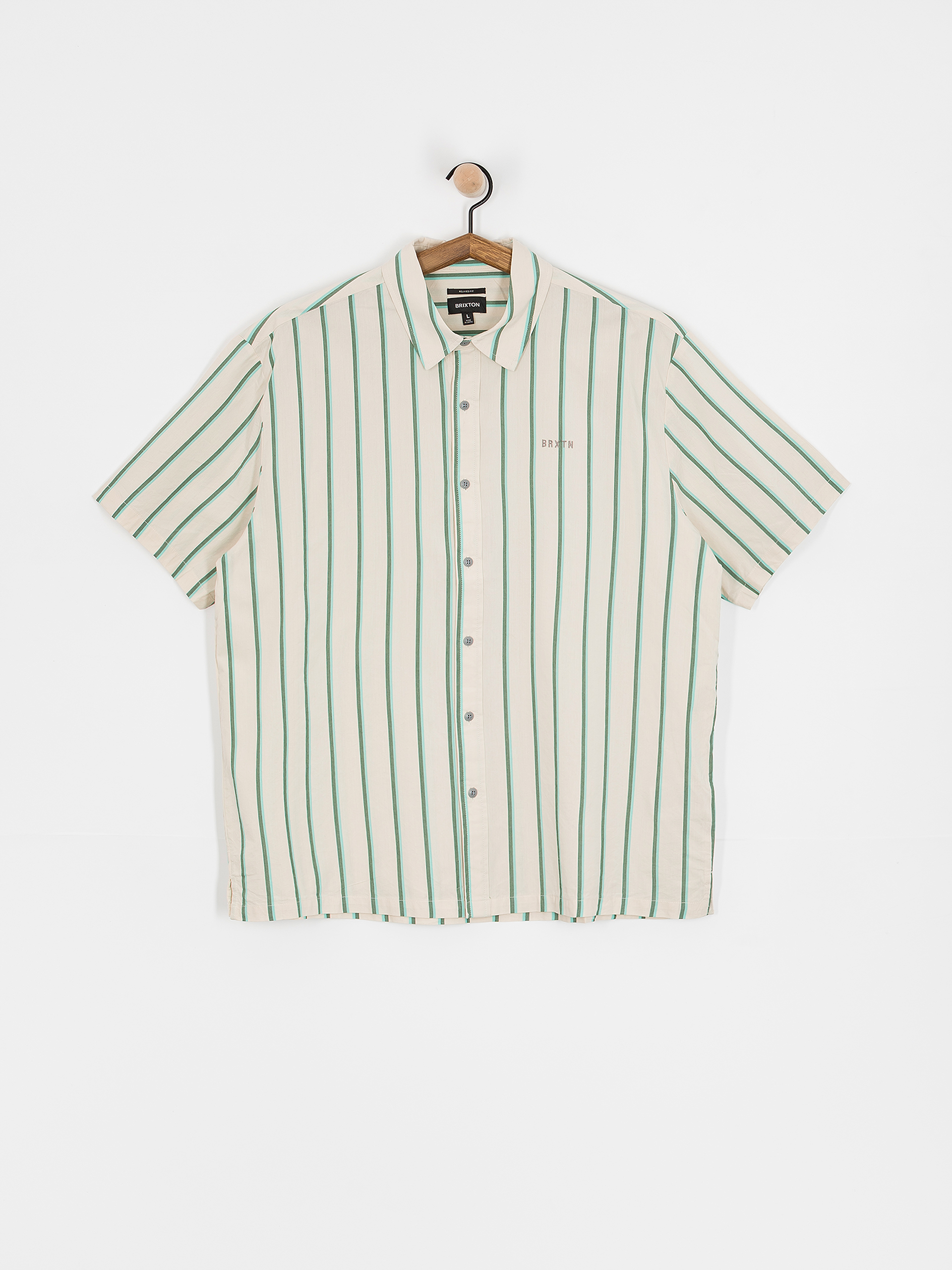 Brixton Cru Stripe Ing (beige/pine needle/aquatic gree)