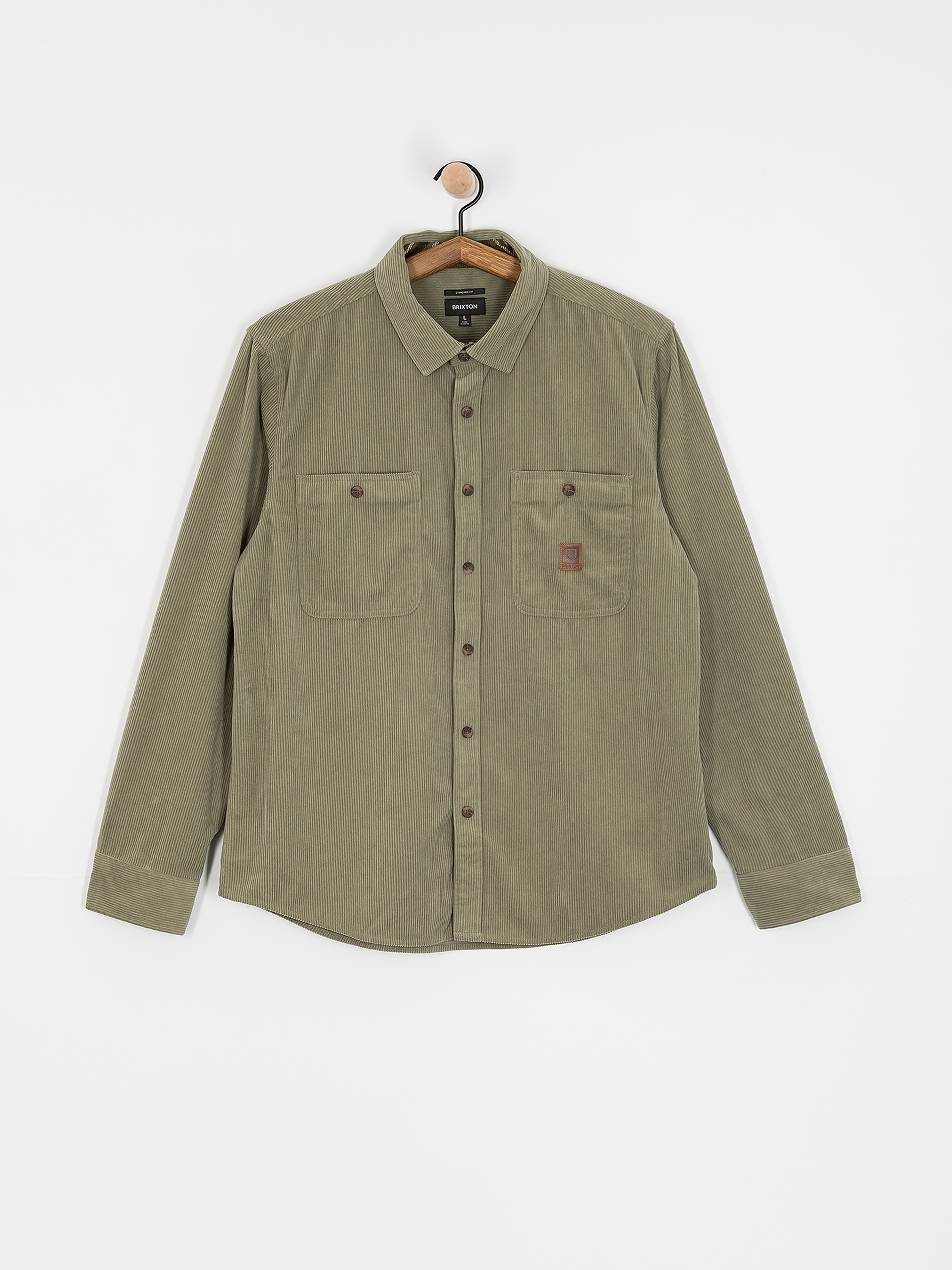 Brixton The Field Corduroy Overshirt Ing (military olive)