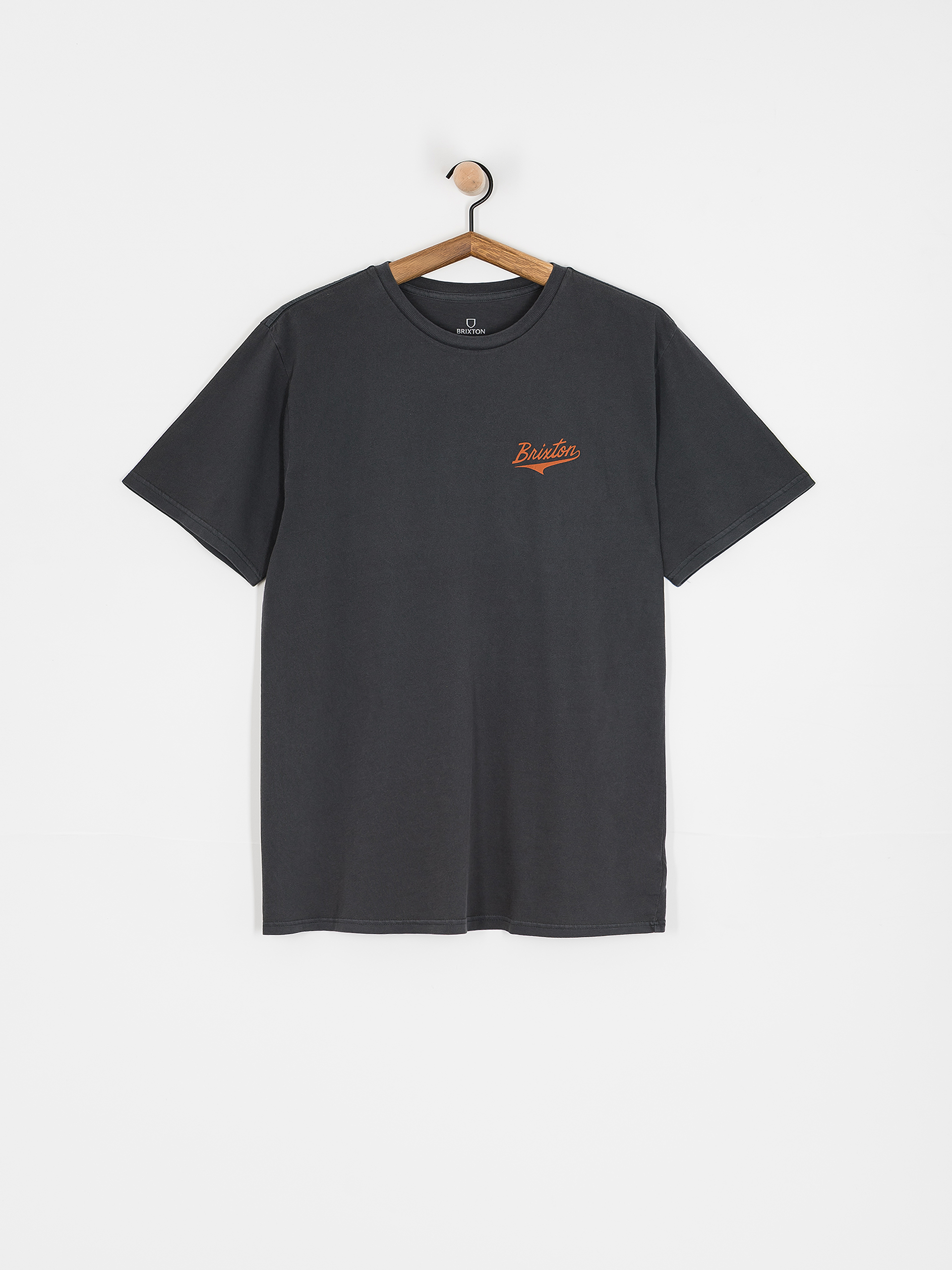 Brixton The League Stt Póló (black worn wash)