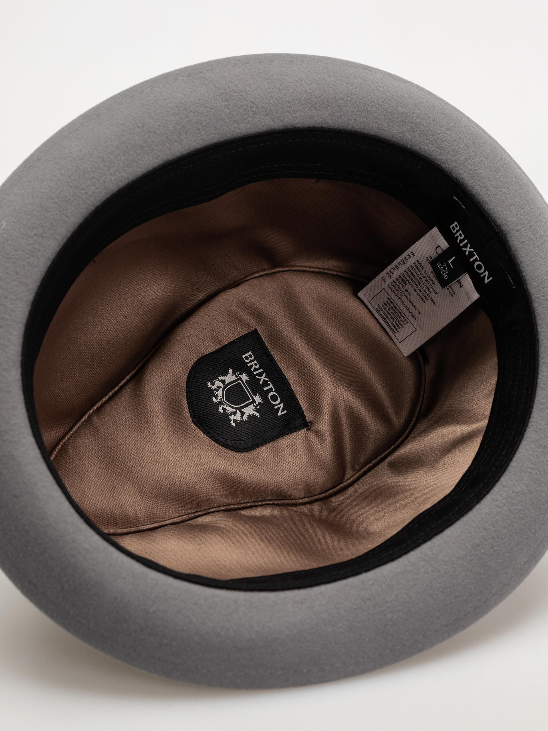 Brixton Gain Fedora Kalap (grey/black)