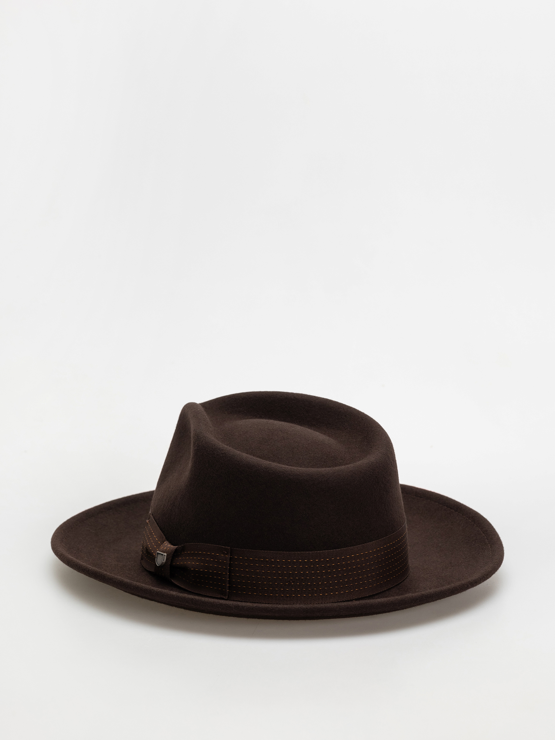 Brixton Swindle Convertabrim Fedora Kalap (dark brown/chocolate)