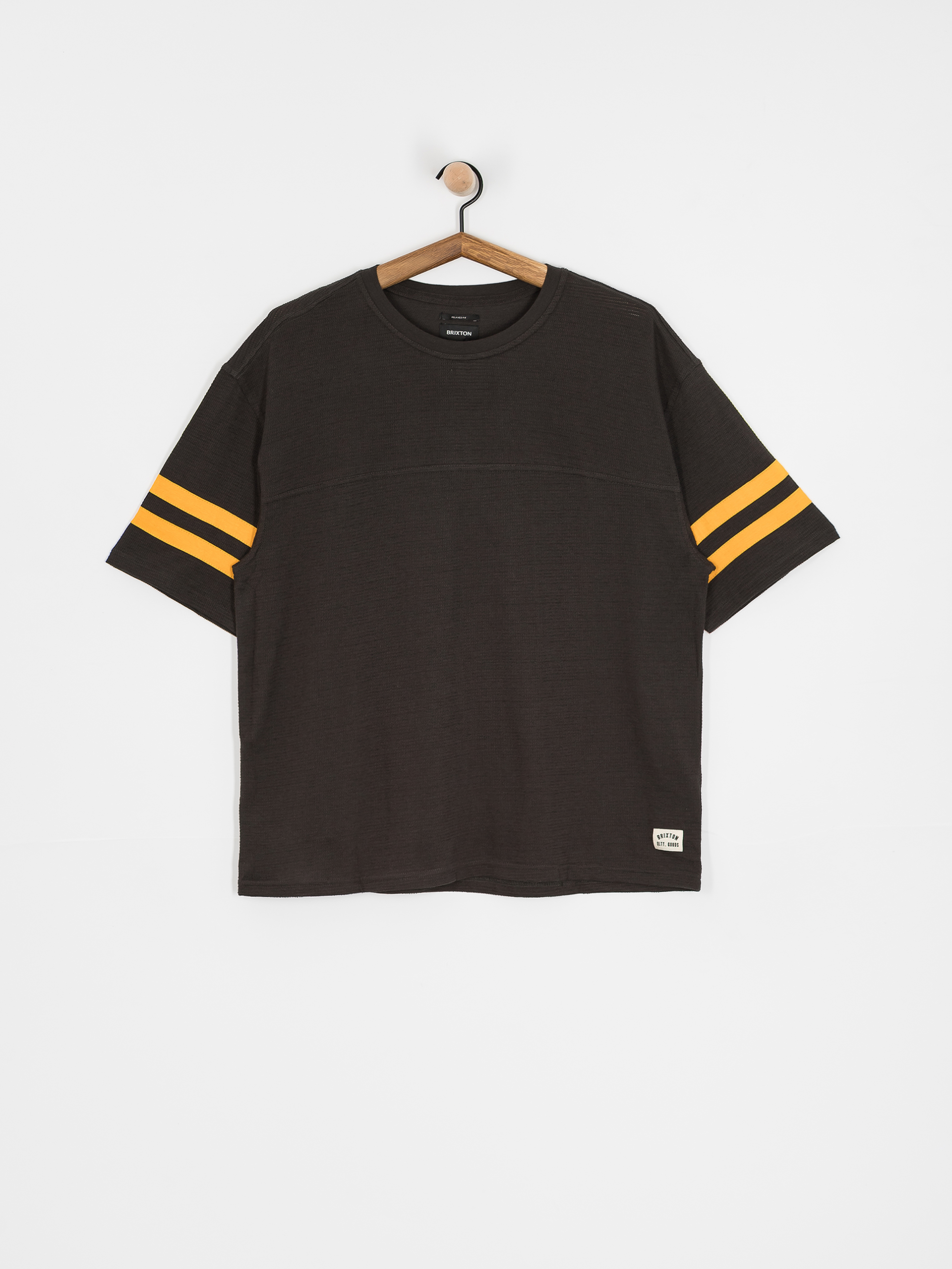 Brixton Vintage Football Mesh Jersey Póló (washed black/ray flower)