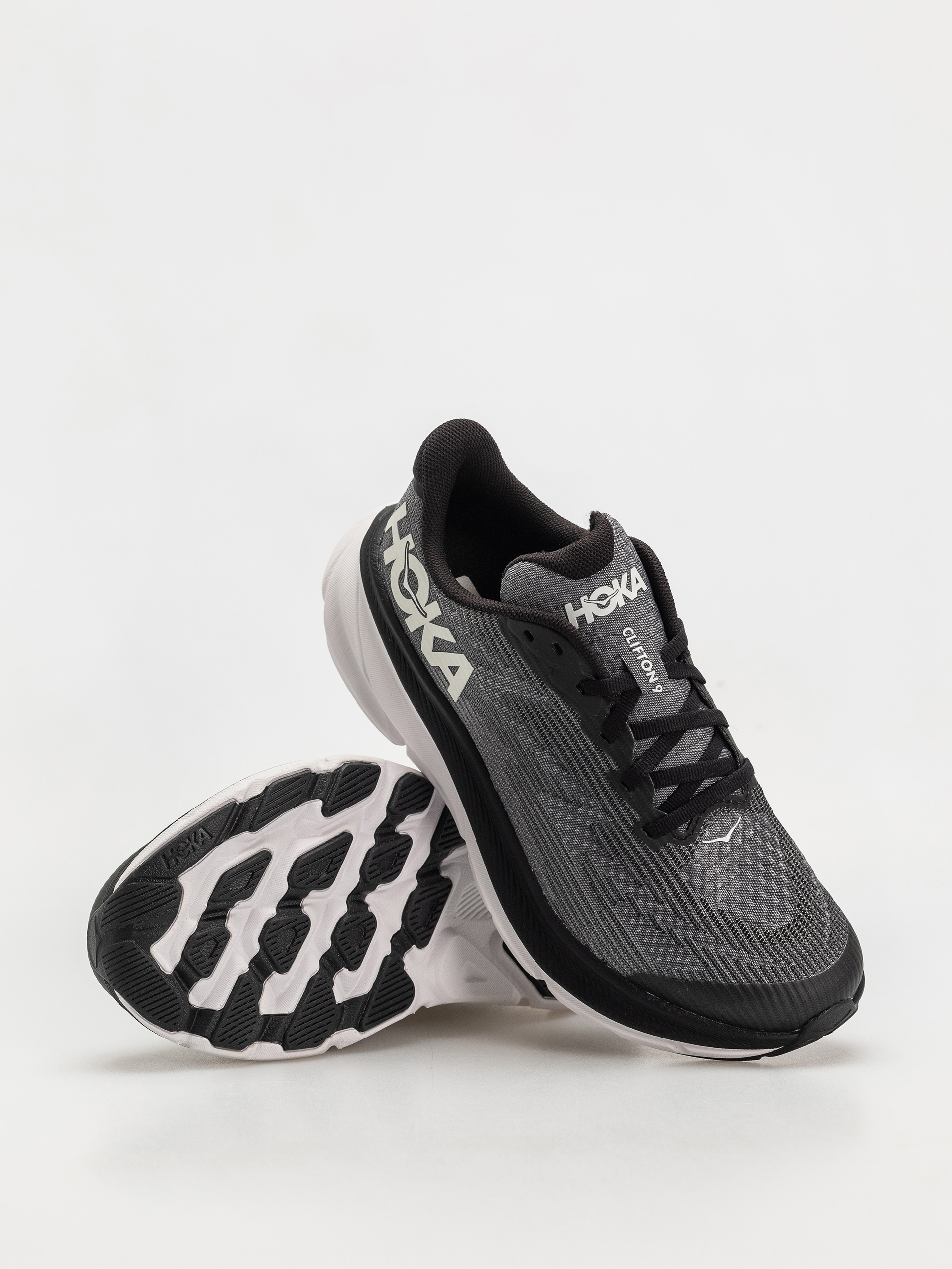 Cipők Hoka Clifton 9 JR (black/white)