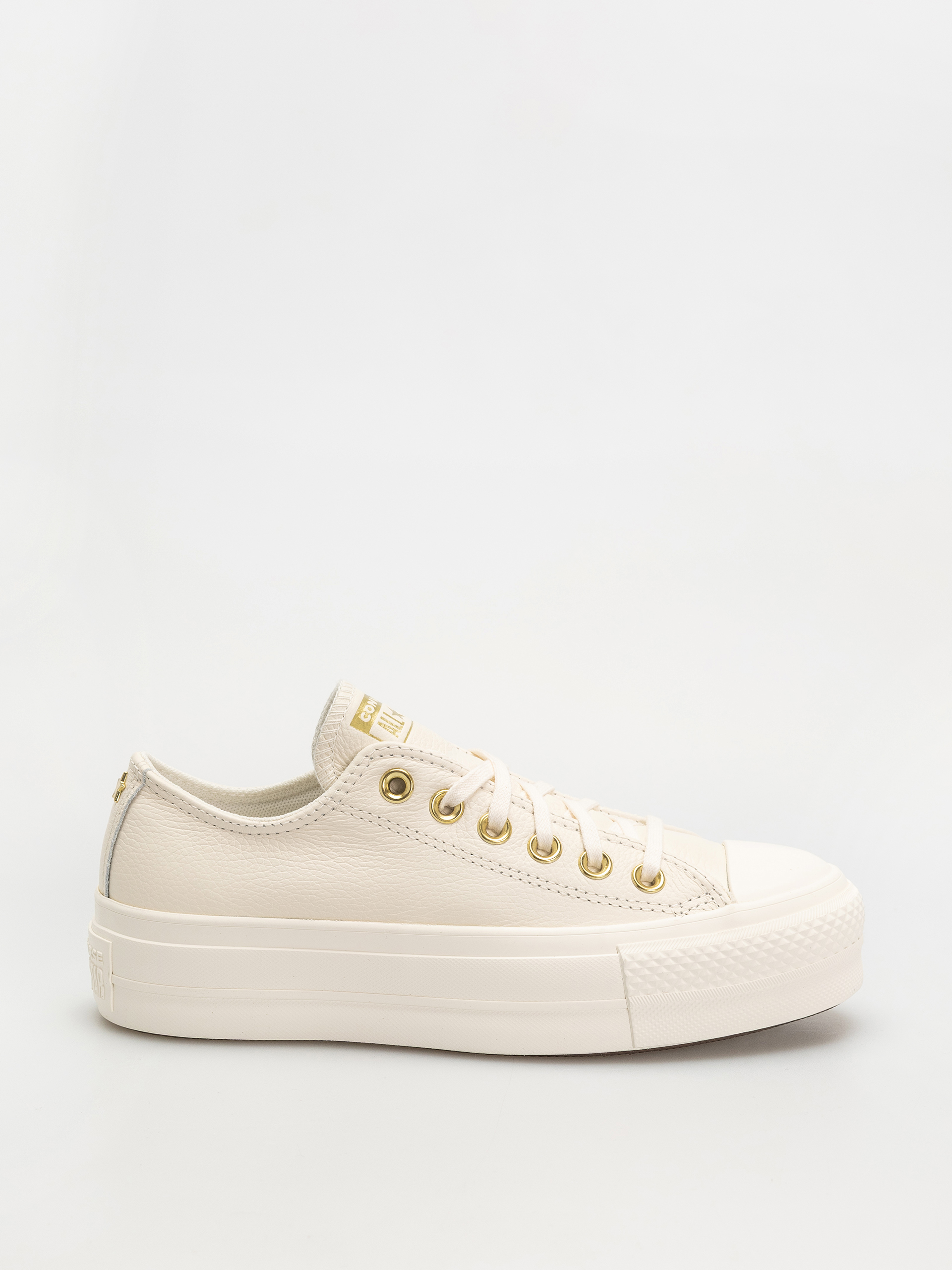 Tornacipu0151k Converse Chuck Taylor All Star Lift Ox Wmn (egret/egret/gold)