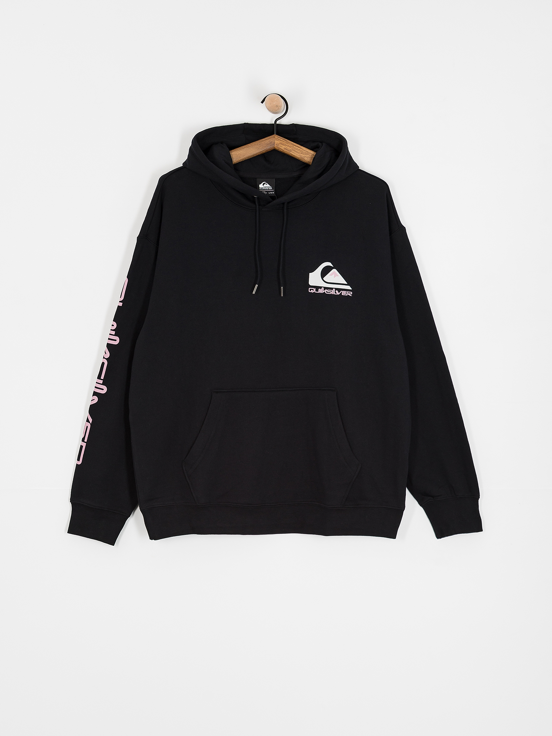 Kapucnis pulóver Quiksilver Omni Logo HD (black)