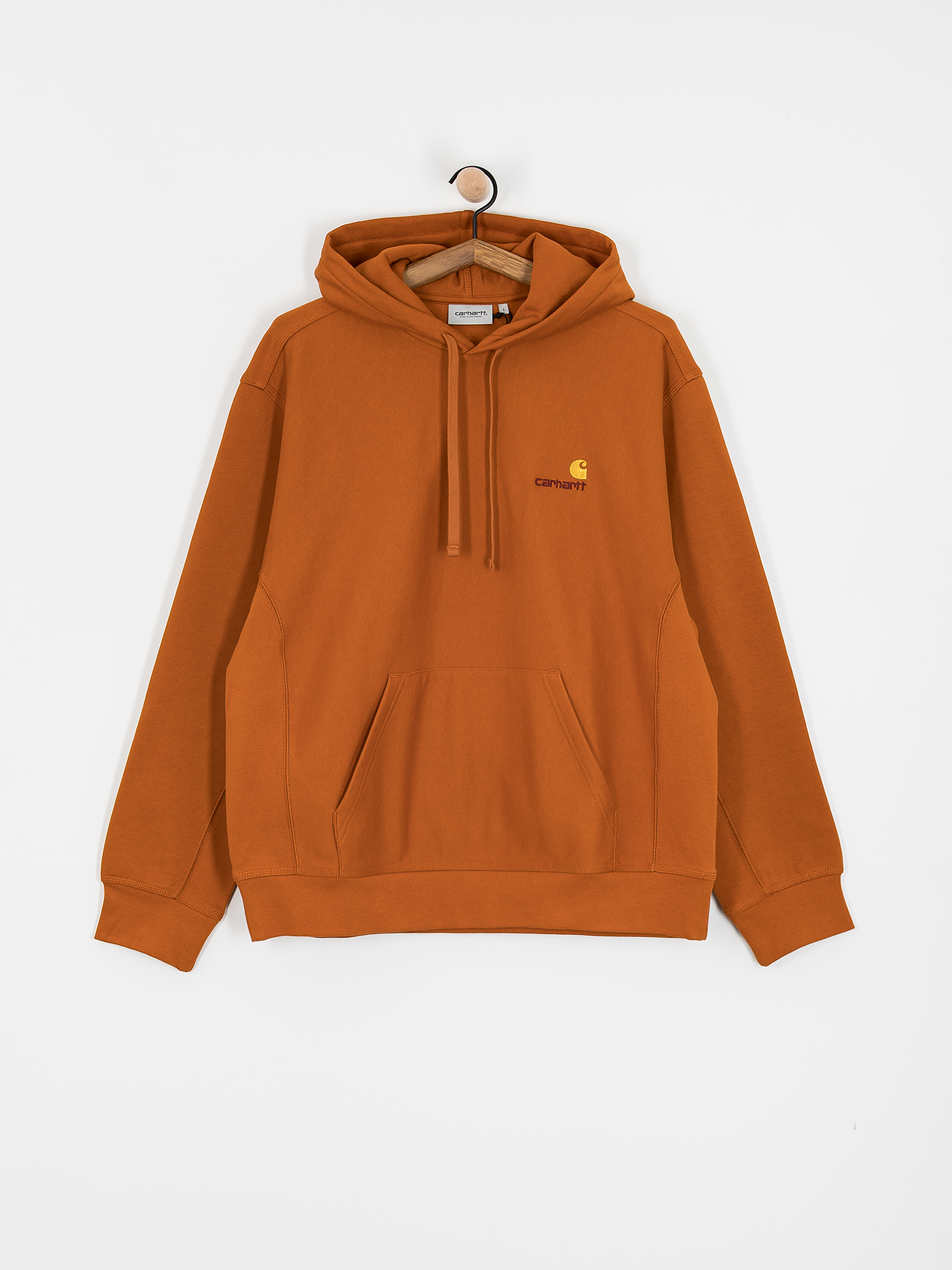 Carhartt WIP American Script HD Kapucnis pulóver (sienna)