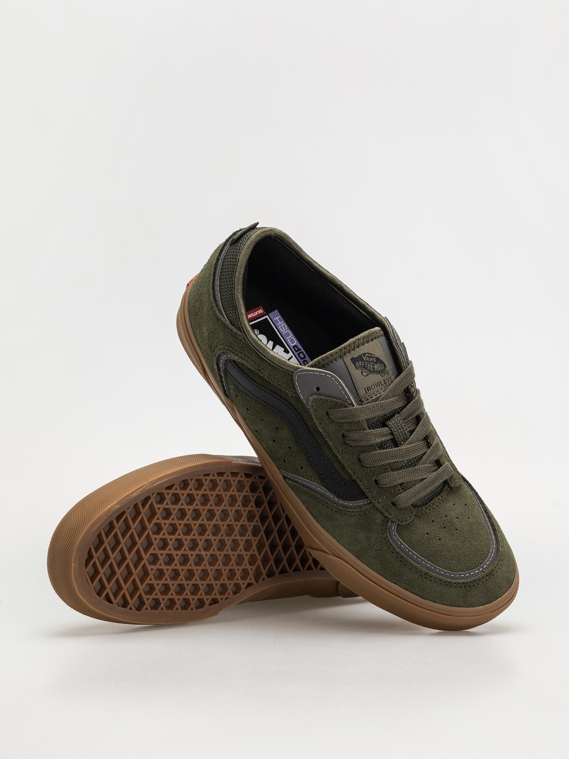 Vans Skate Rowley Cipők (green/gum)