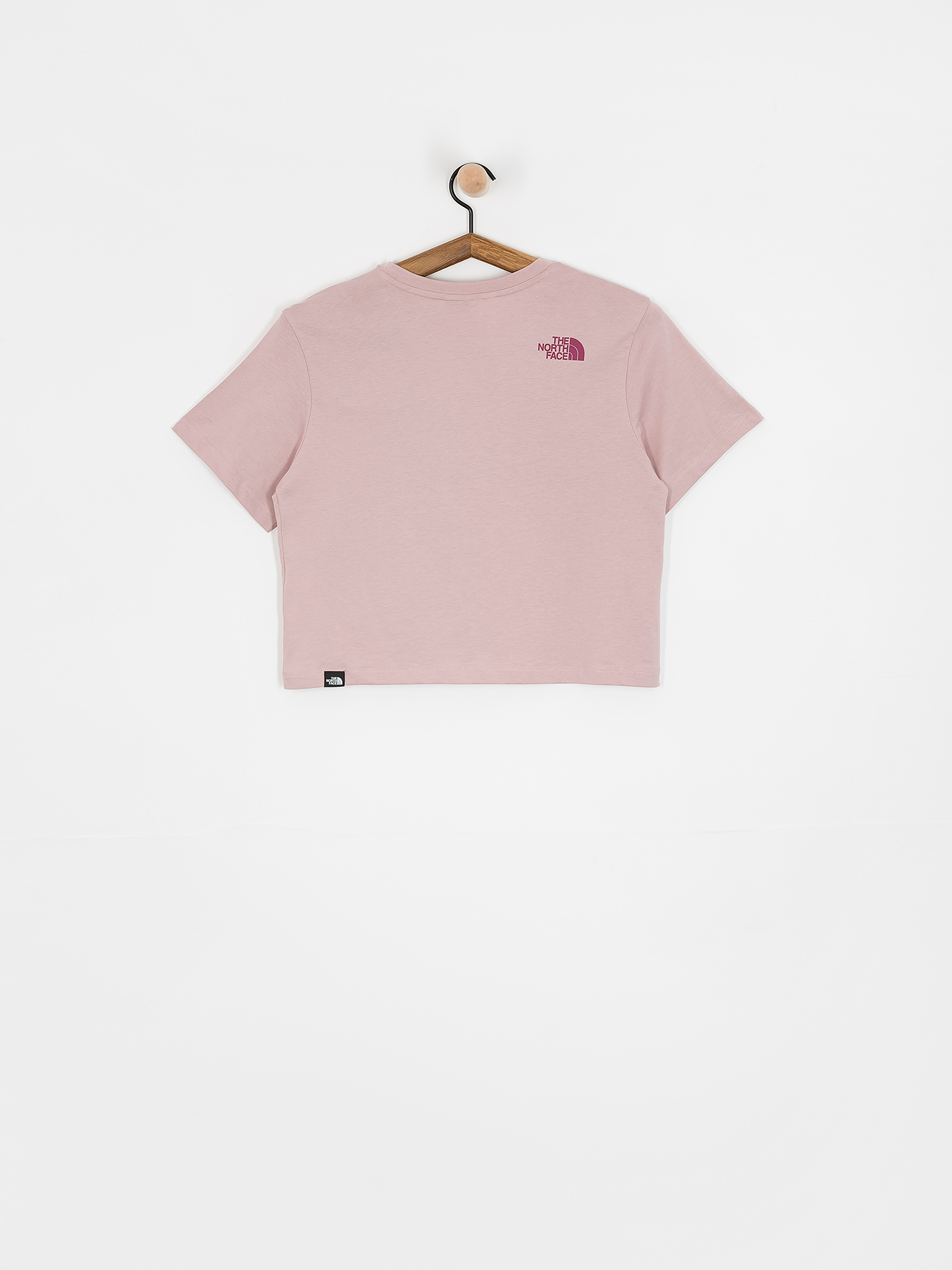 Póló The North Face Easy Relaxed Cropped Wmn (metal pink/cyber berry)