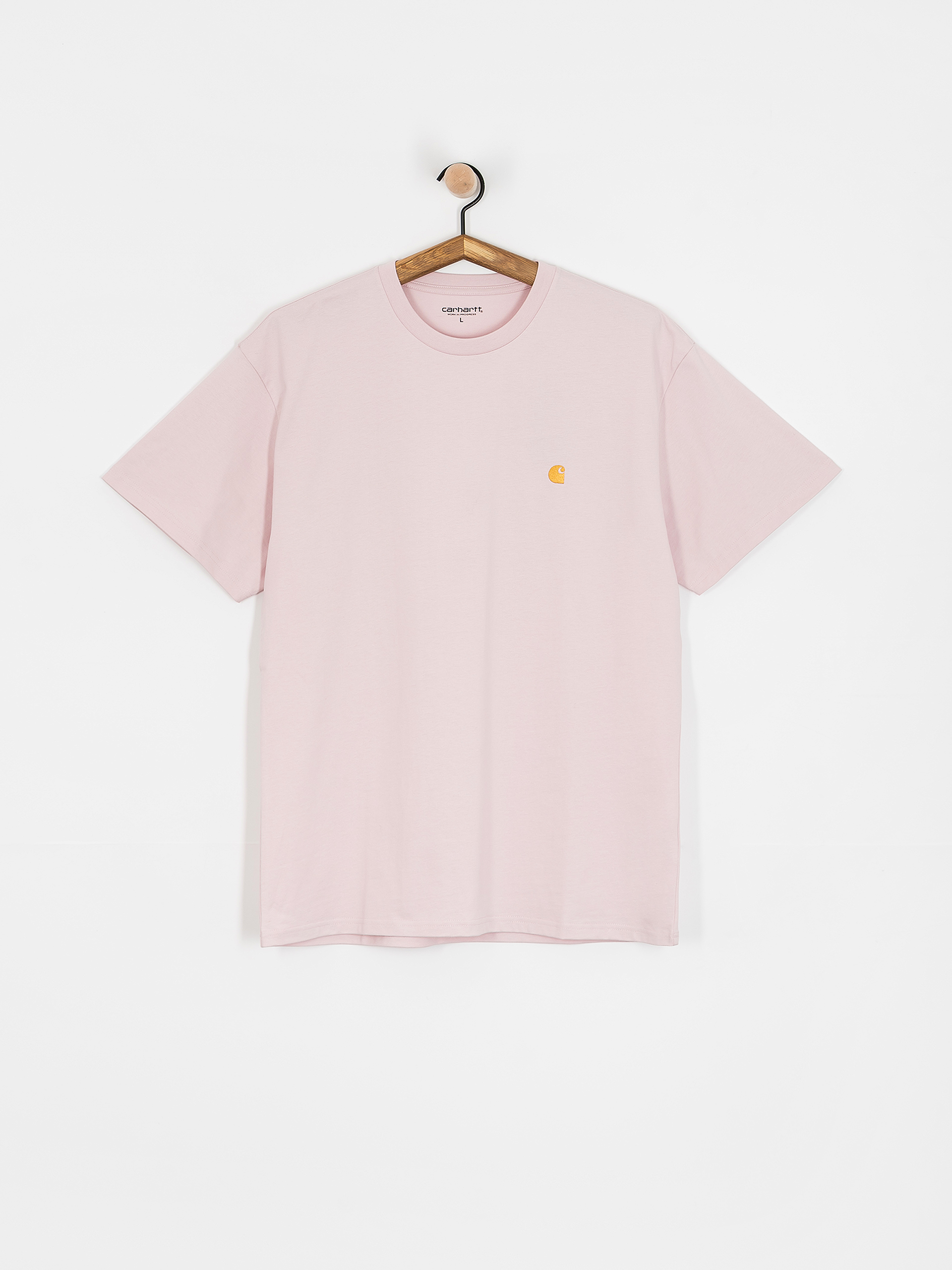 Carhartt WIP Chase Póló (air pink/gold)