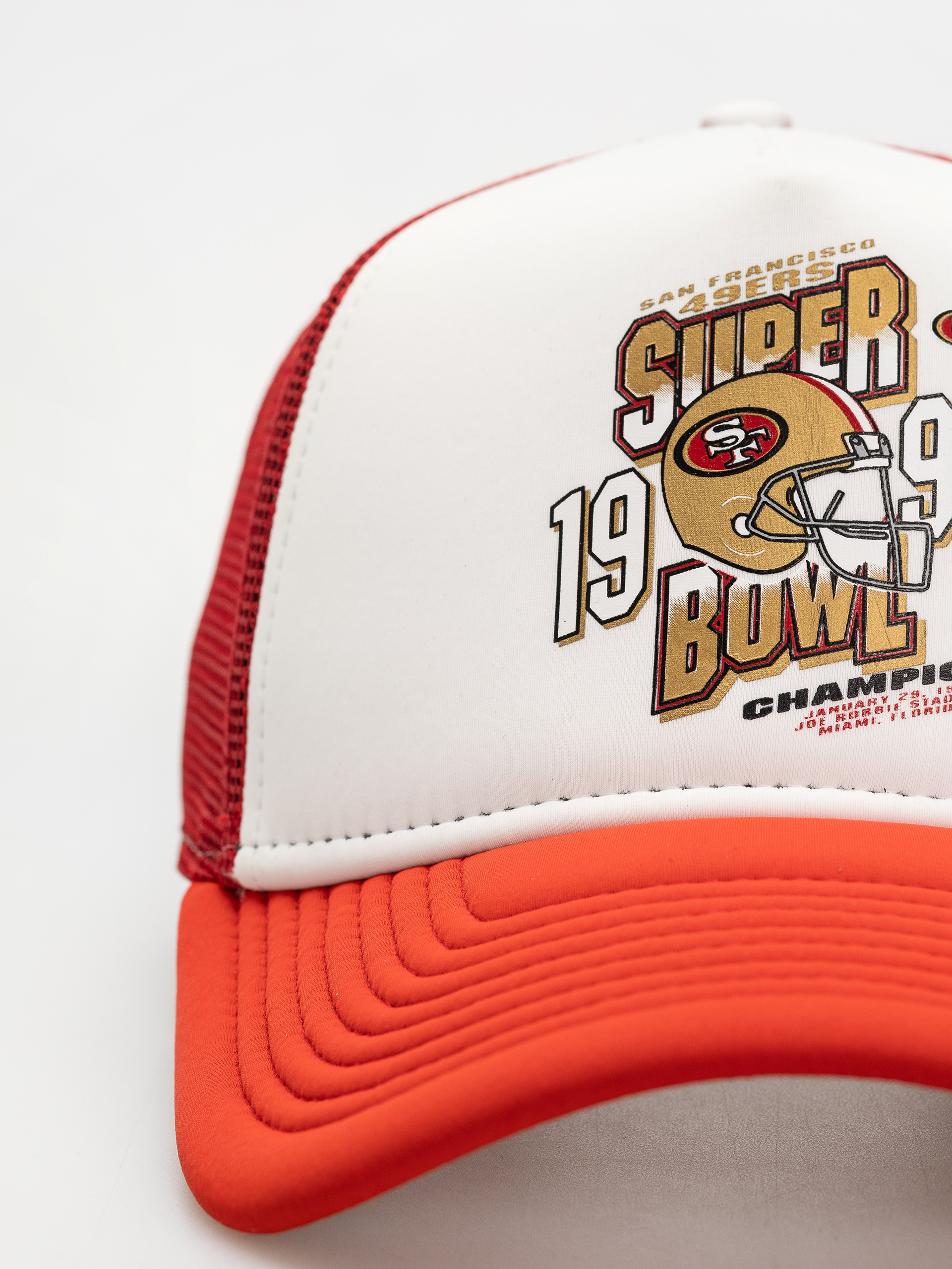 New Era Superbowl Trucker 49Ers Baseball sapka (red)