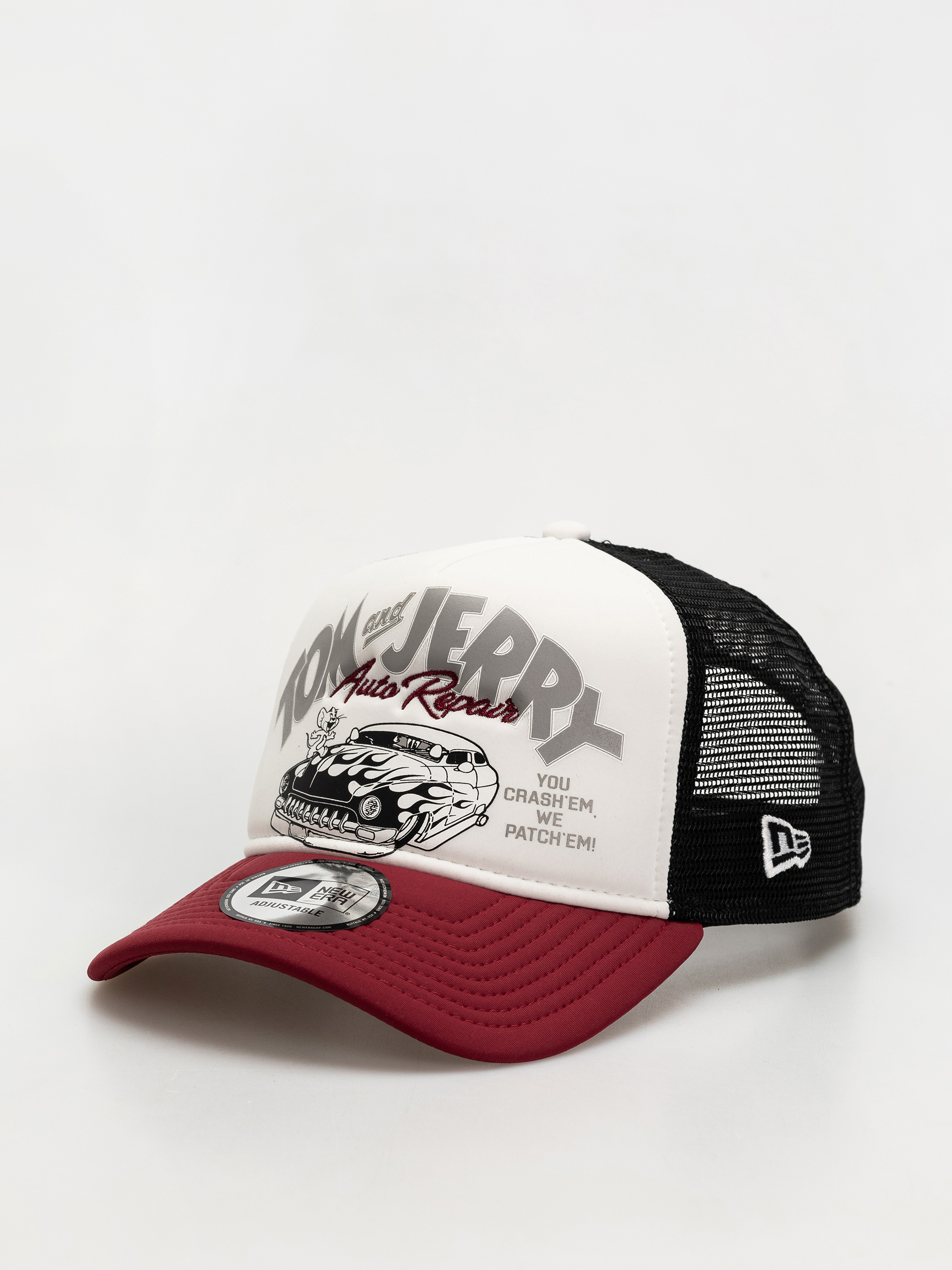 New Era Tom And Jerry Trucker Baseball sapka (dark red)