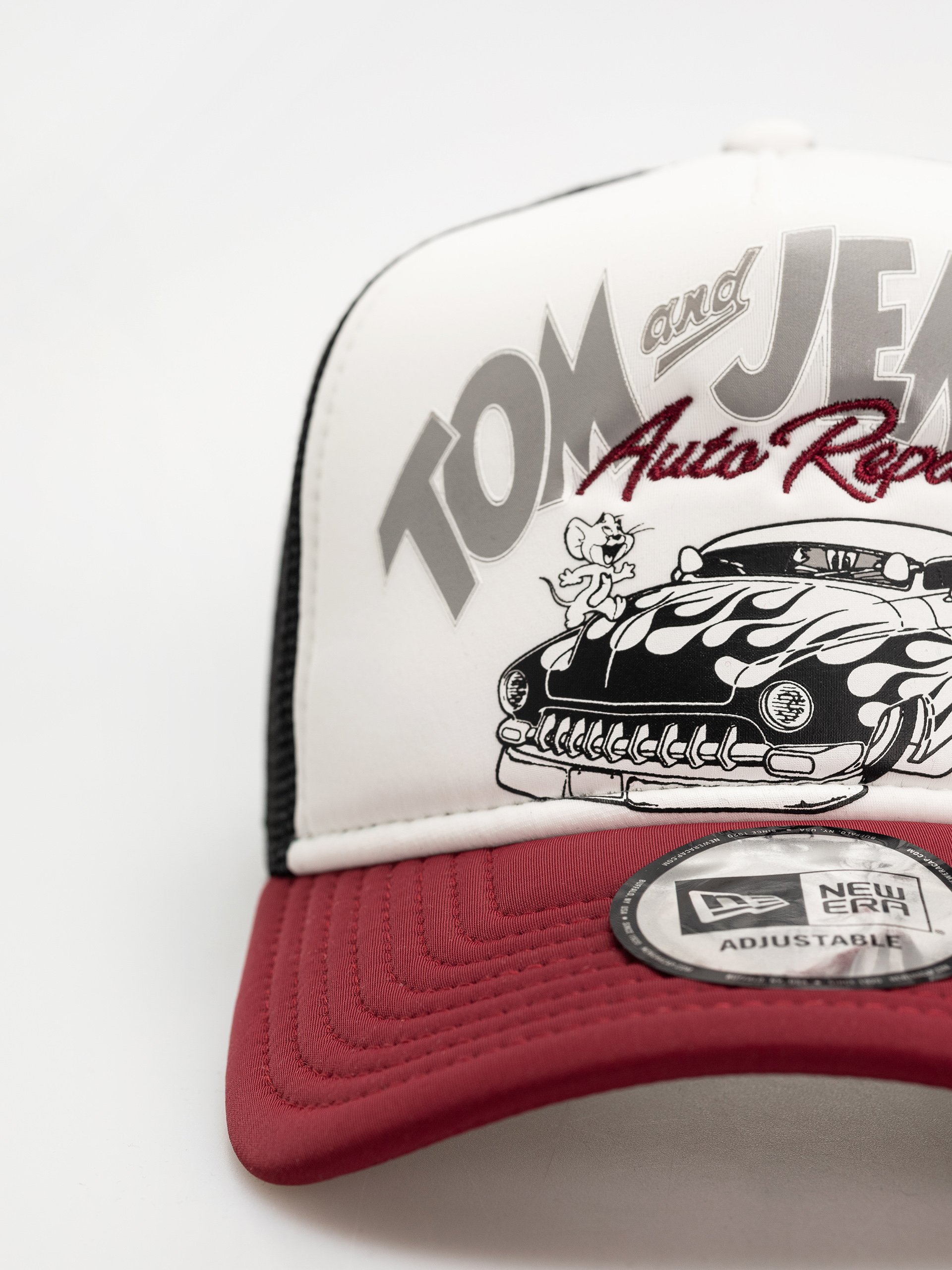 New Era Tom And Jerry Trucker Baseball sapka (dark red)