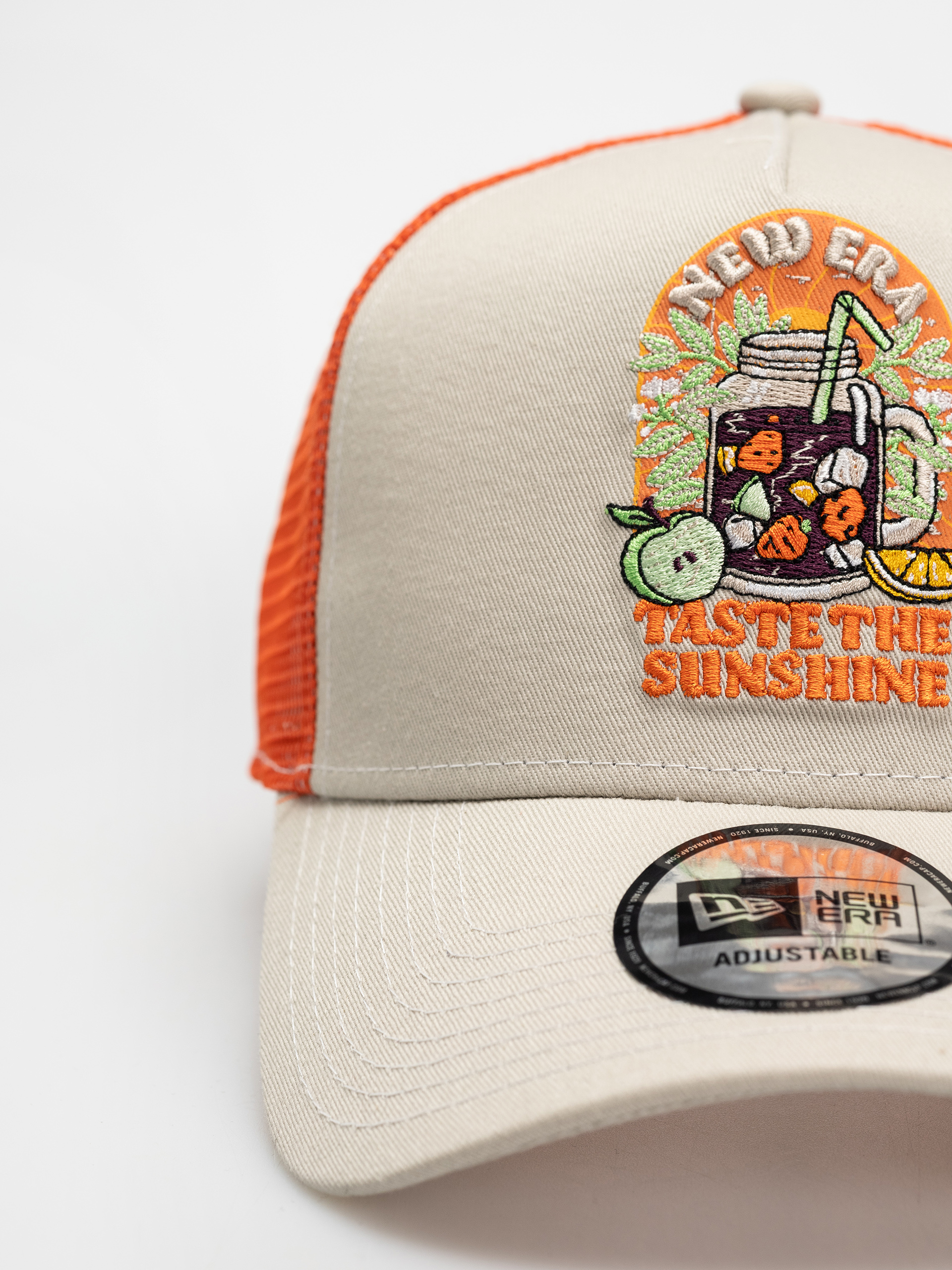 Baseball sapka New Era Summer Patch Trucker (light beige)