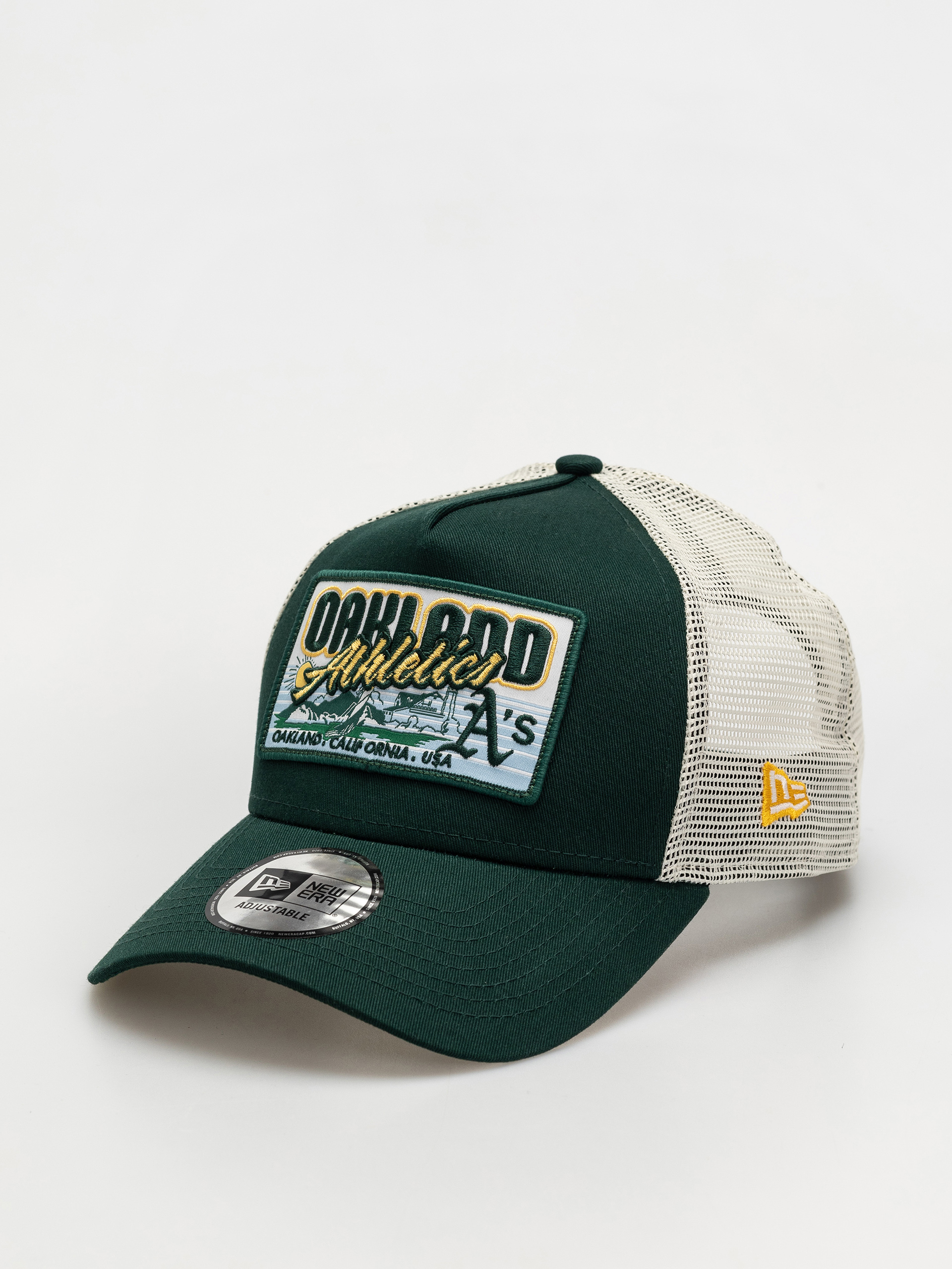 Baseball sapka New Era MLB Patch Trucker Athletics (dark green)