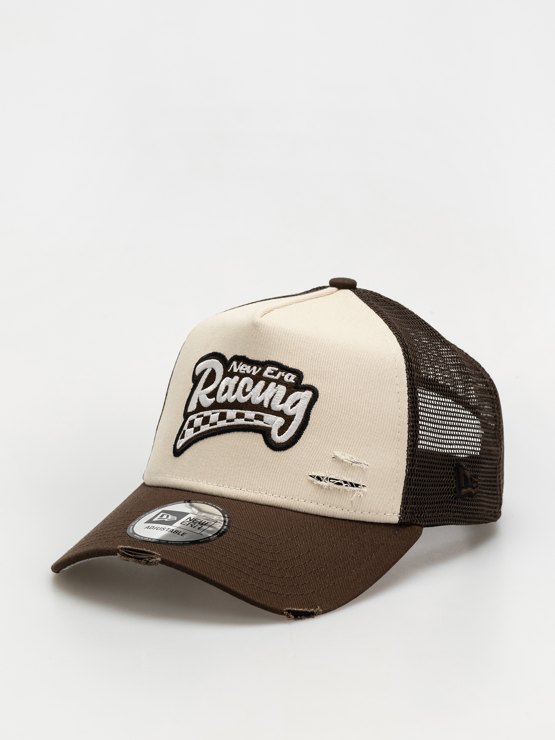 Baseball sapka New Era Motorsport Trucker (light beige)