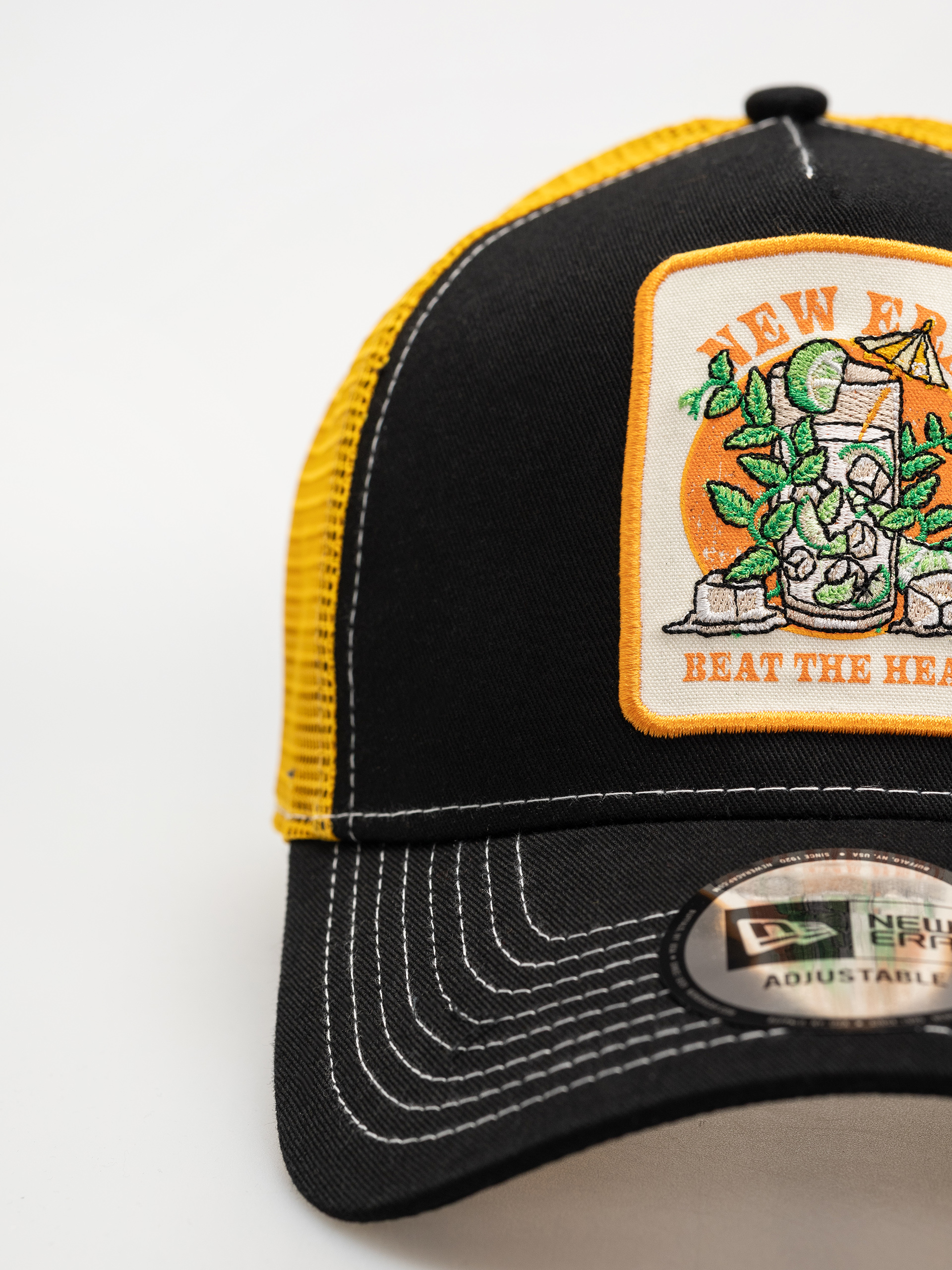 Baseball sapka New Era Summer Patch Trucker (black)