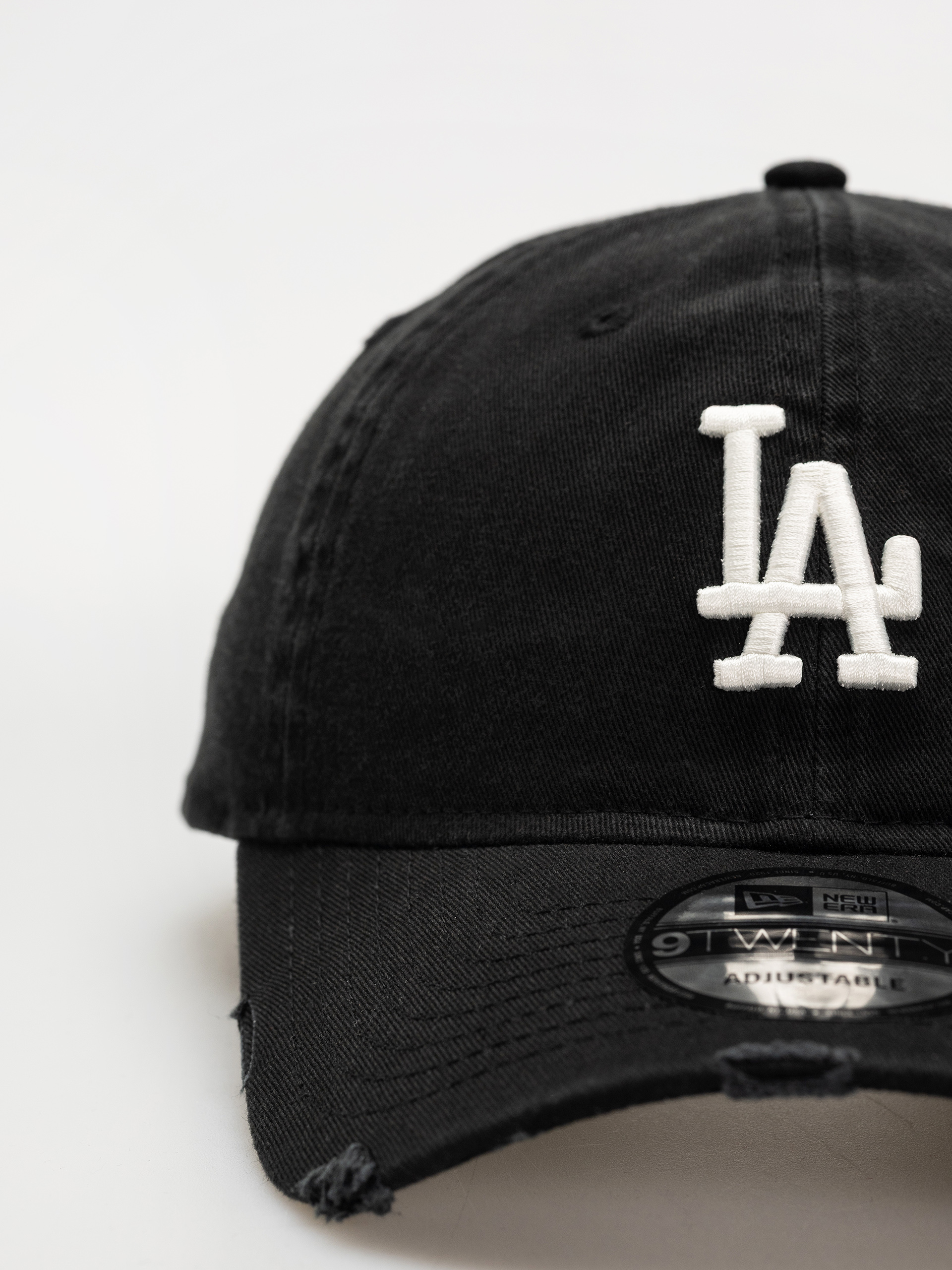 Baseball sapka New Era Distressed 9Twenty La Dodgers (black)