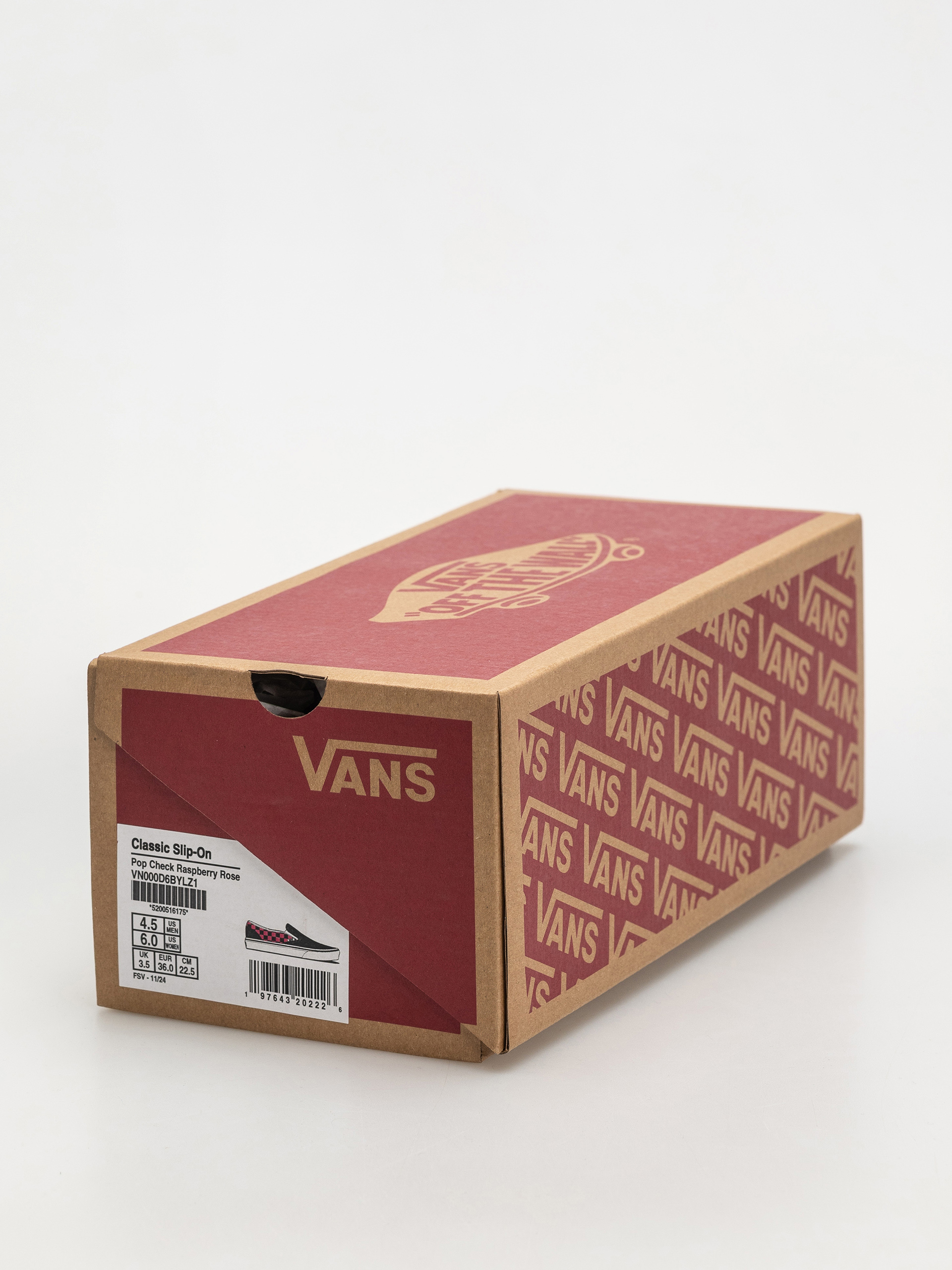Vans Classic Slip On Cipők (pop check raspberry rose)