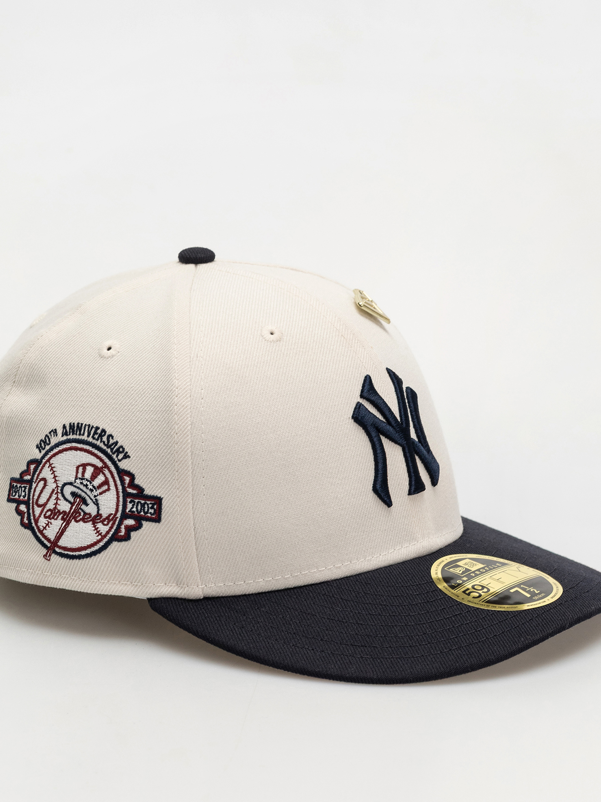 New Era Pin 59Fifty Lp New York Yankees Baseball sapka (light beige)