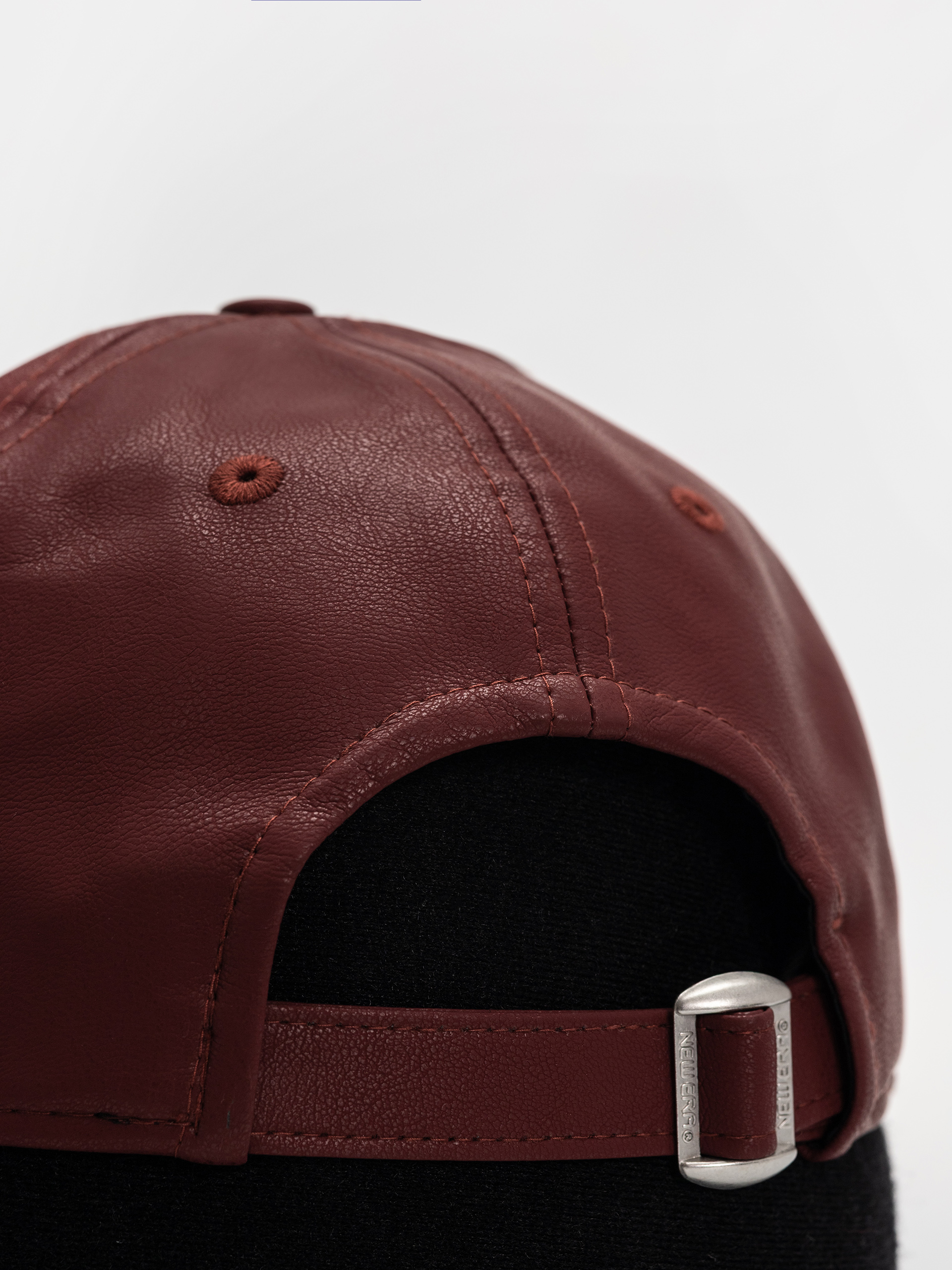 New Era Crinkled Pu 9Forty New York Yankees Wmn Baseball sapka (dark red)