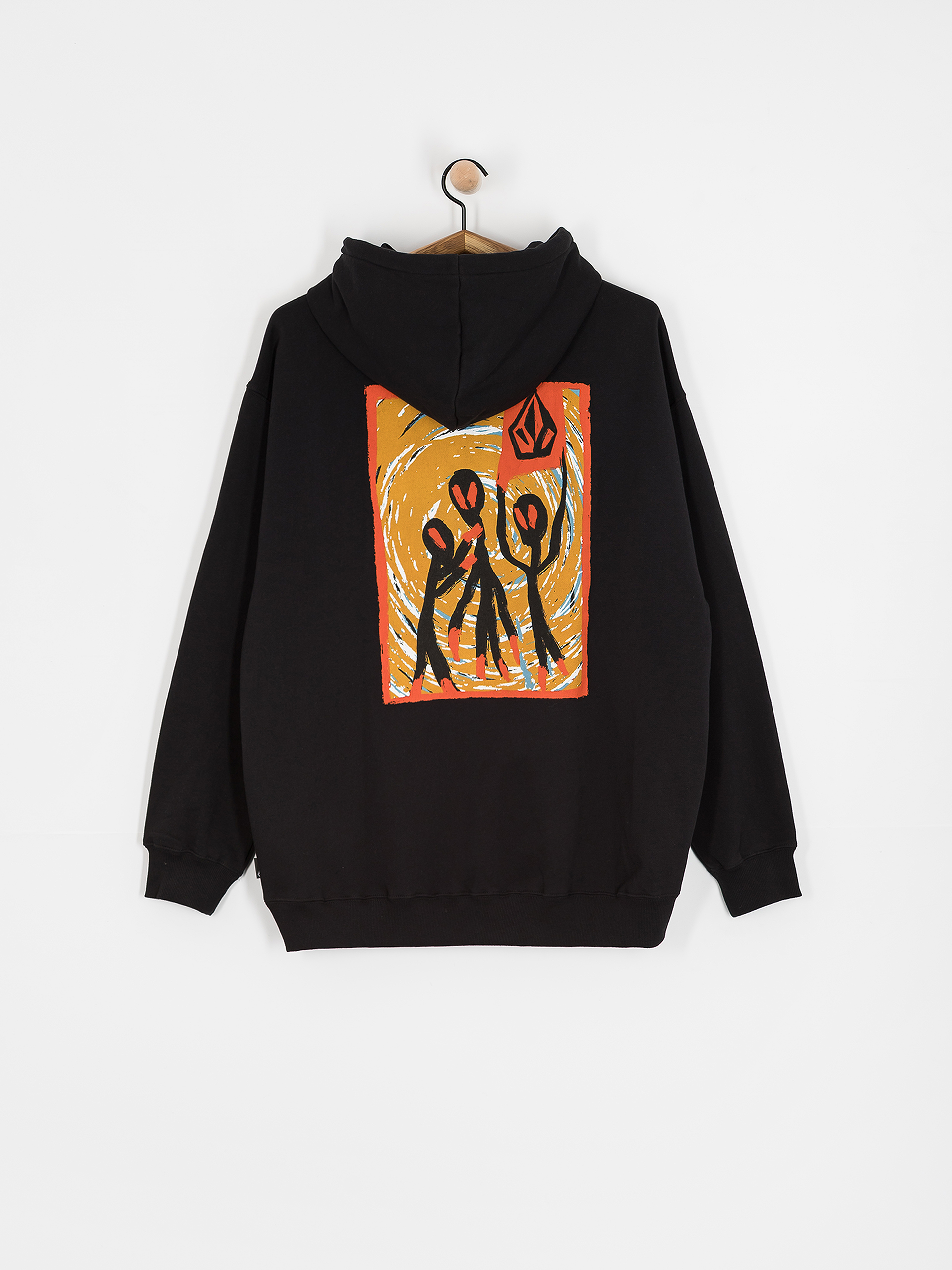 Kapucnis pulóver Volcom Gonyvaders HD (black)