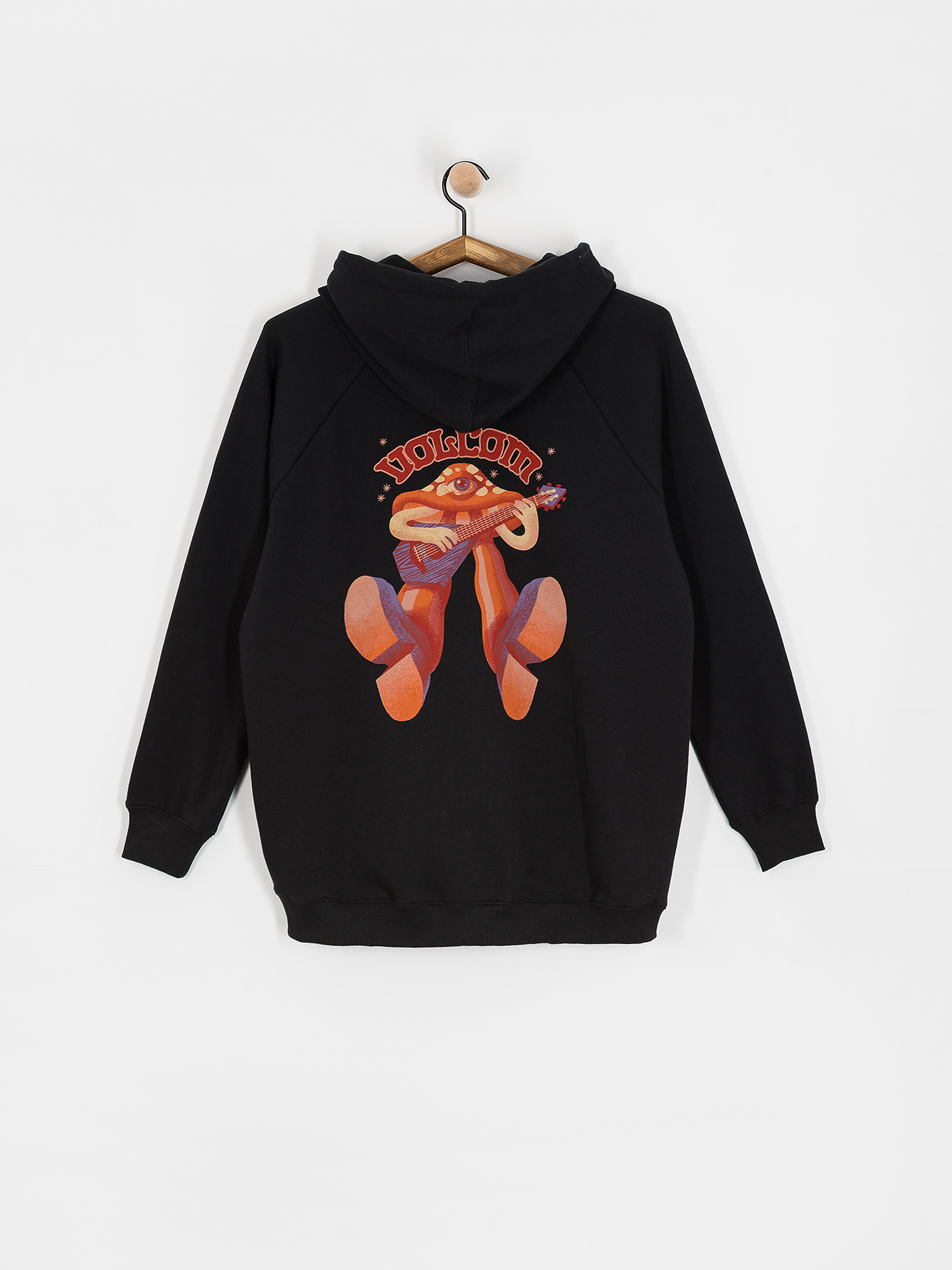 Kapucnis pulóver Volcom Truly Stoked Bf HD Wmn (black)