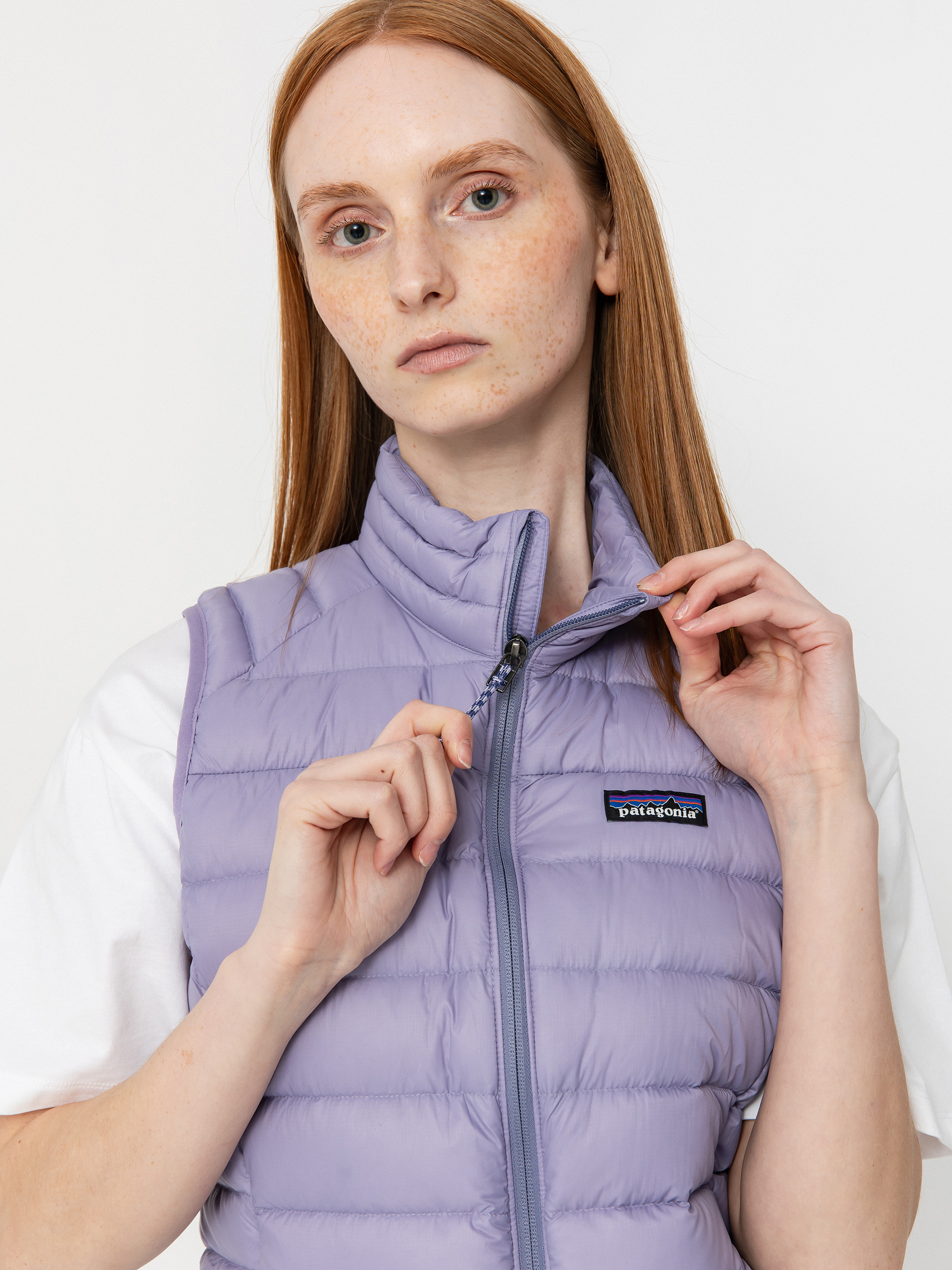 Patagonia Down Sweater Wmn Mellény (concrete purple)