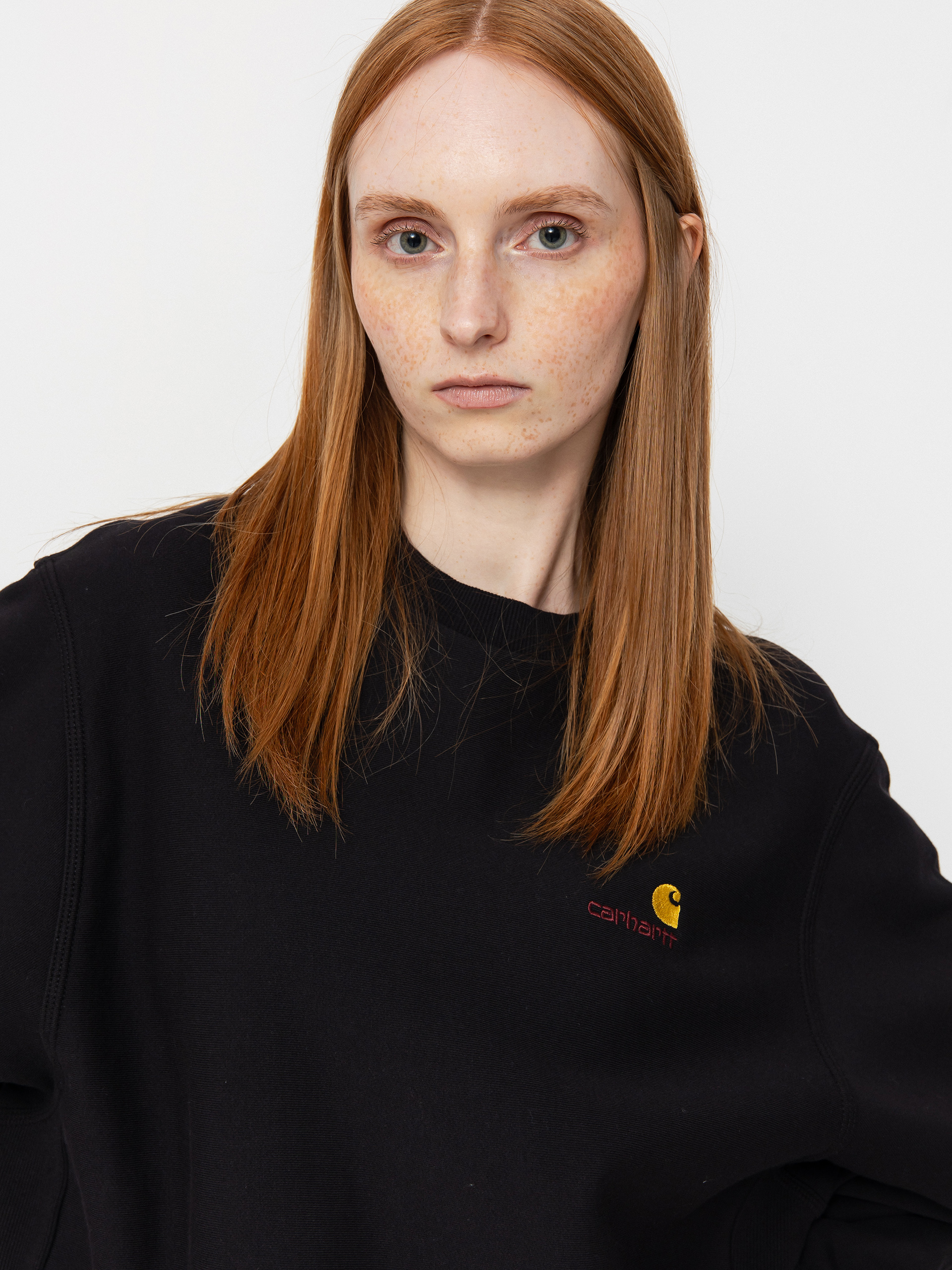 Carhartt WIP American Script Wmn Pulóver (black)