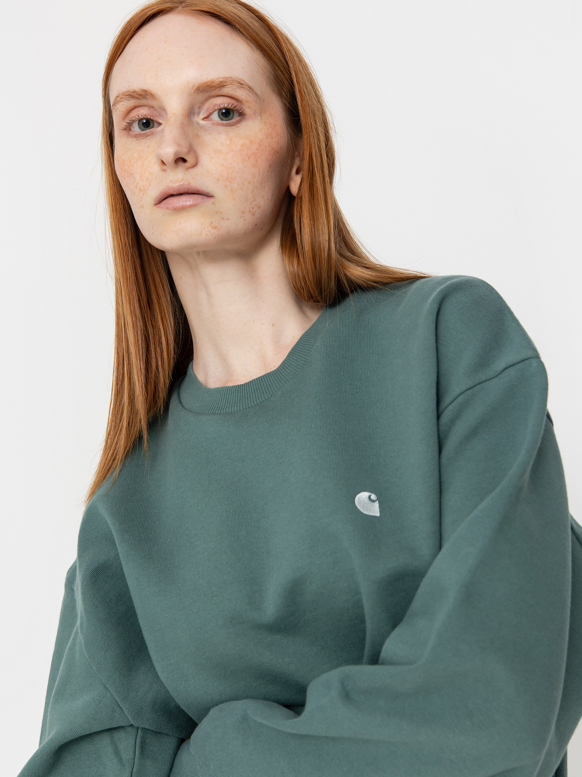 Carhartt WIP Casey Wmn Pulóver (silver pine/silver)