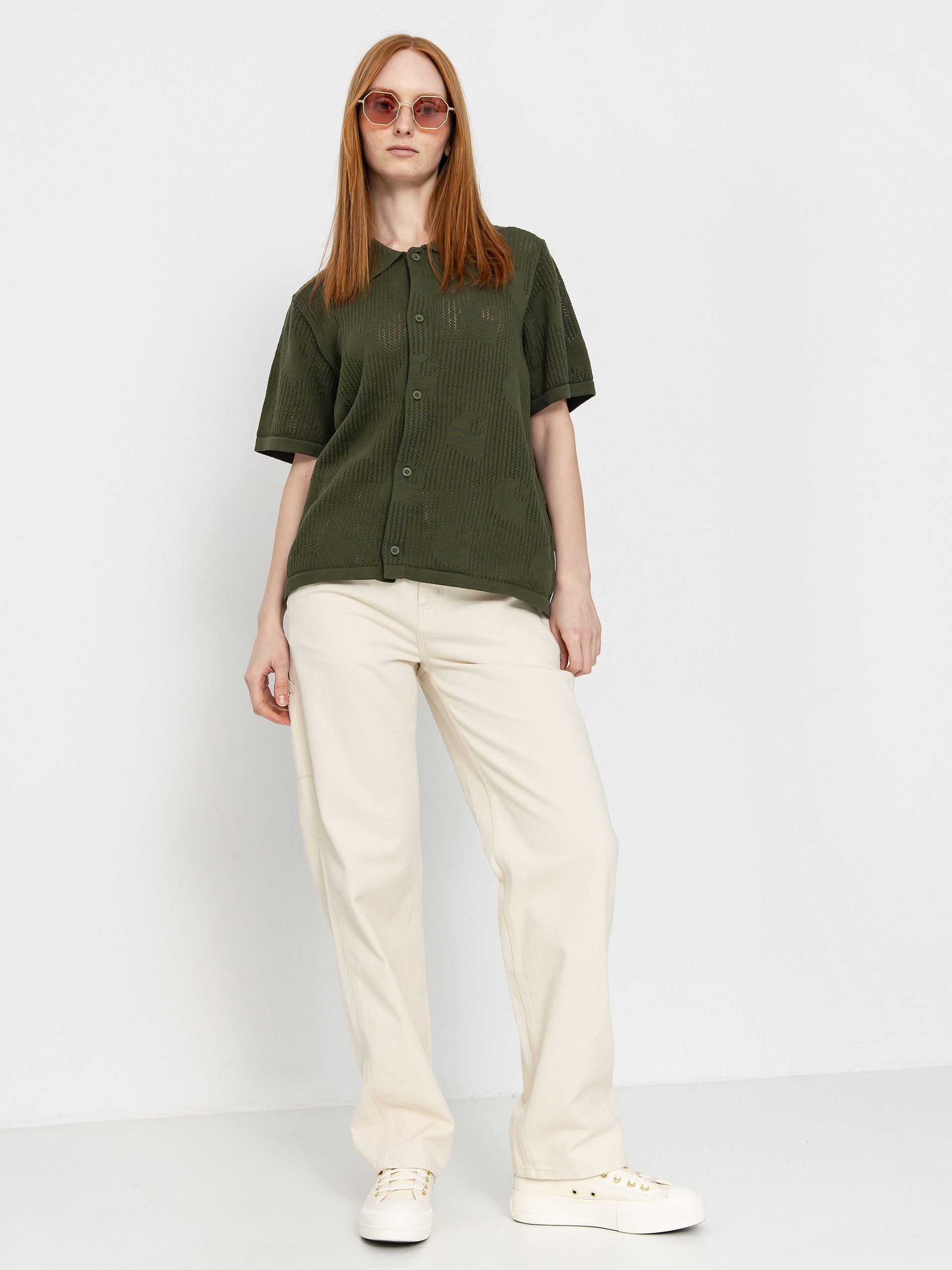 Ing Carhartt WIP Temple Knit Wmn (dollar green)