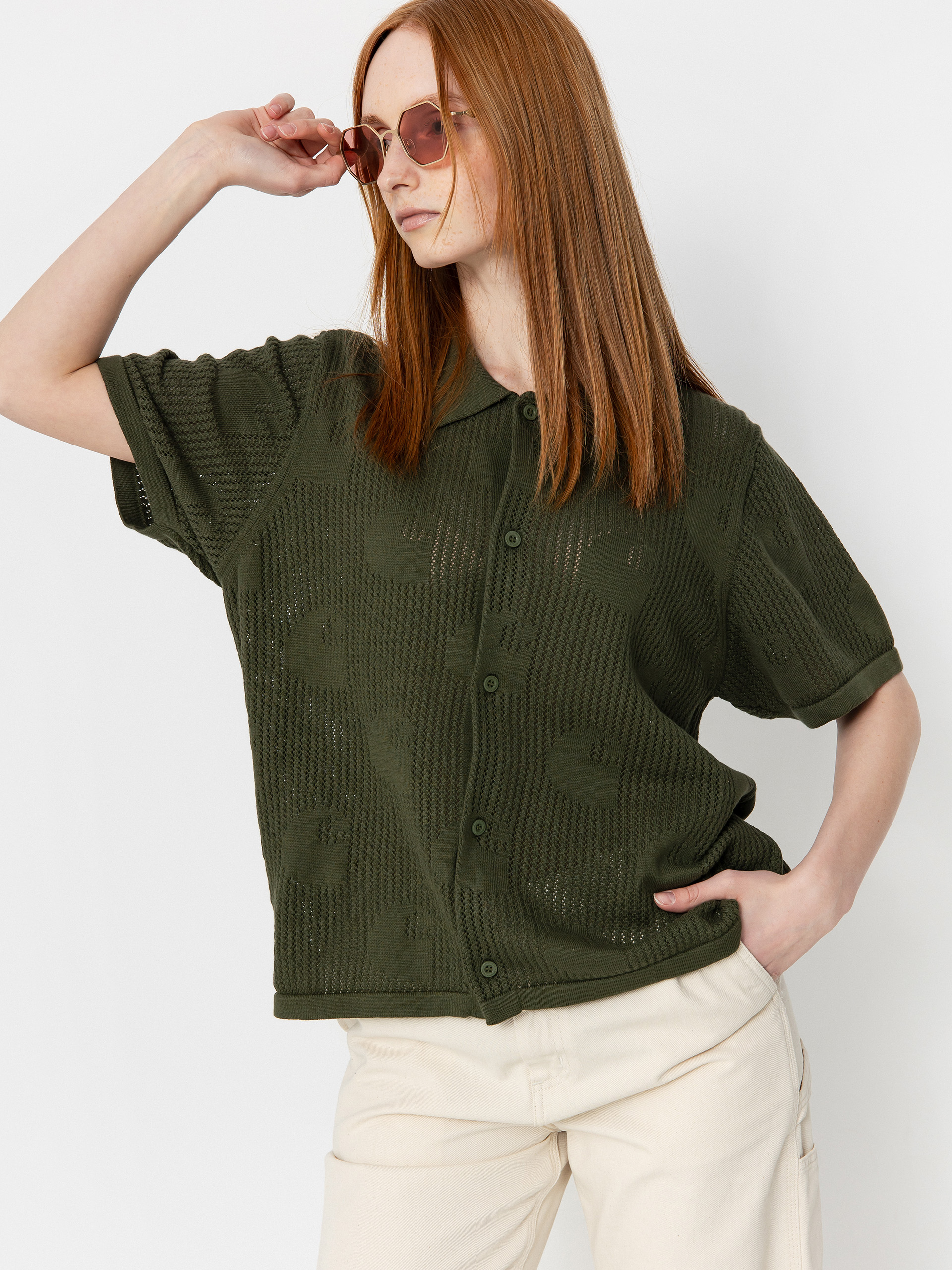 Ing Carhartt WIP Temple Knit Wmn (dollar green)