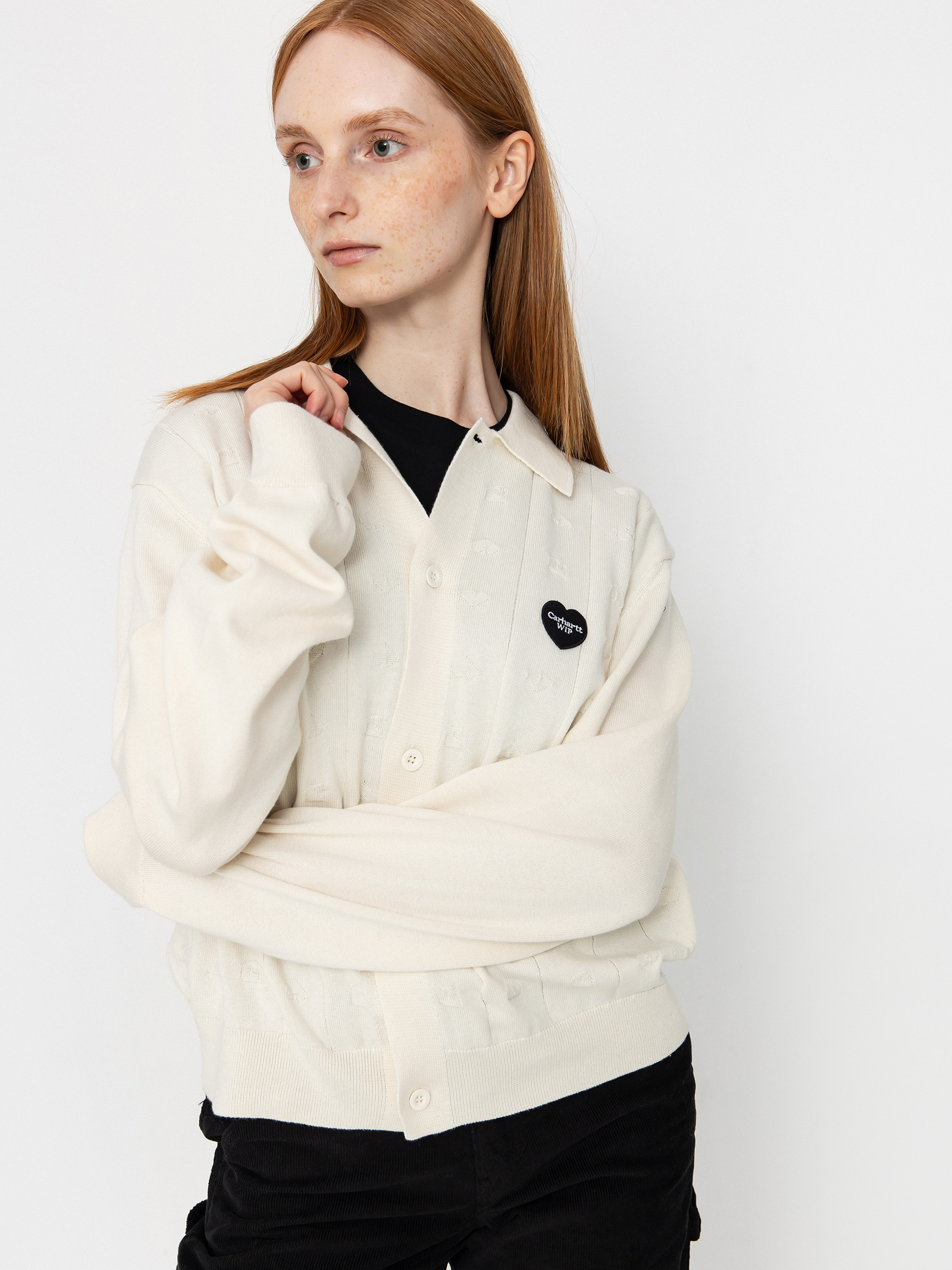 Carhartt WIP Drewe Cardigan Wmn Pulóver (natural)