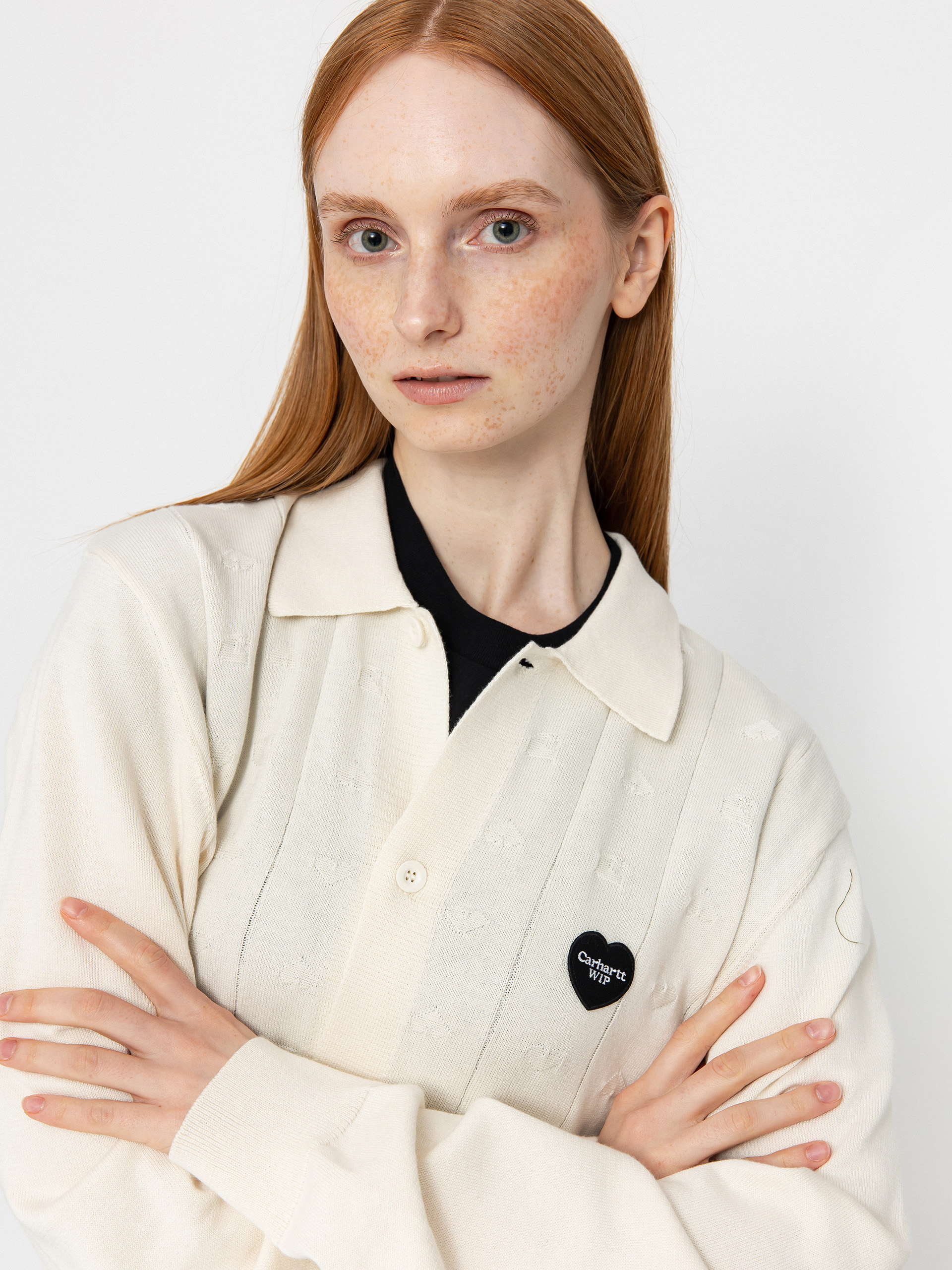 Carhartt WIP Drewe Cardigan Wmn Pulóver (natural)