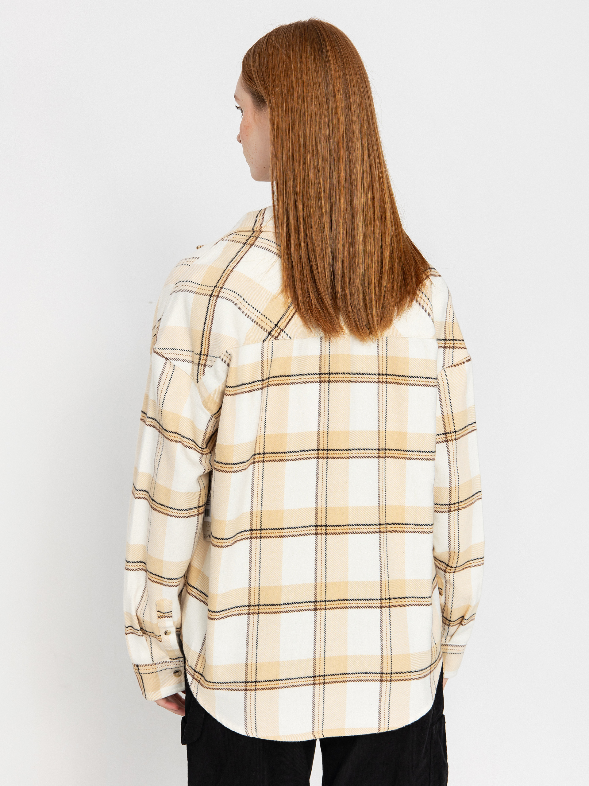 Brixton Bowery Classic Flannel Wmn Ing (off white/semolina/washed copp)