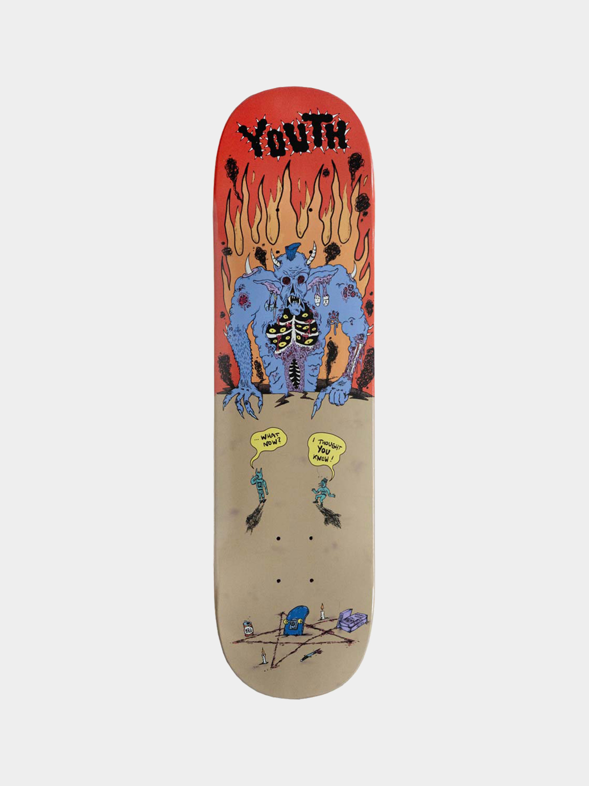 Gördeszka lap Youth Skateboards Bummers Ritual (red/brown)