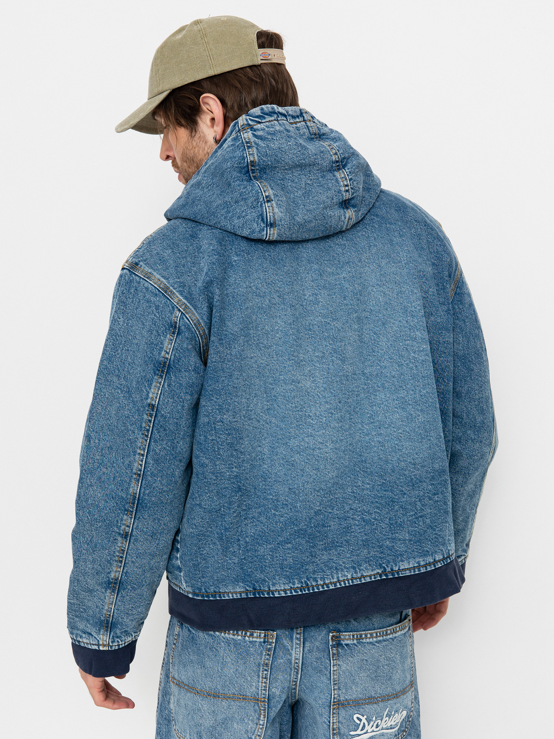 Dickies Hooded Dzseki (rinsed blue w/ fade)