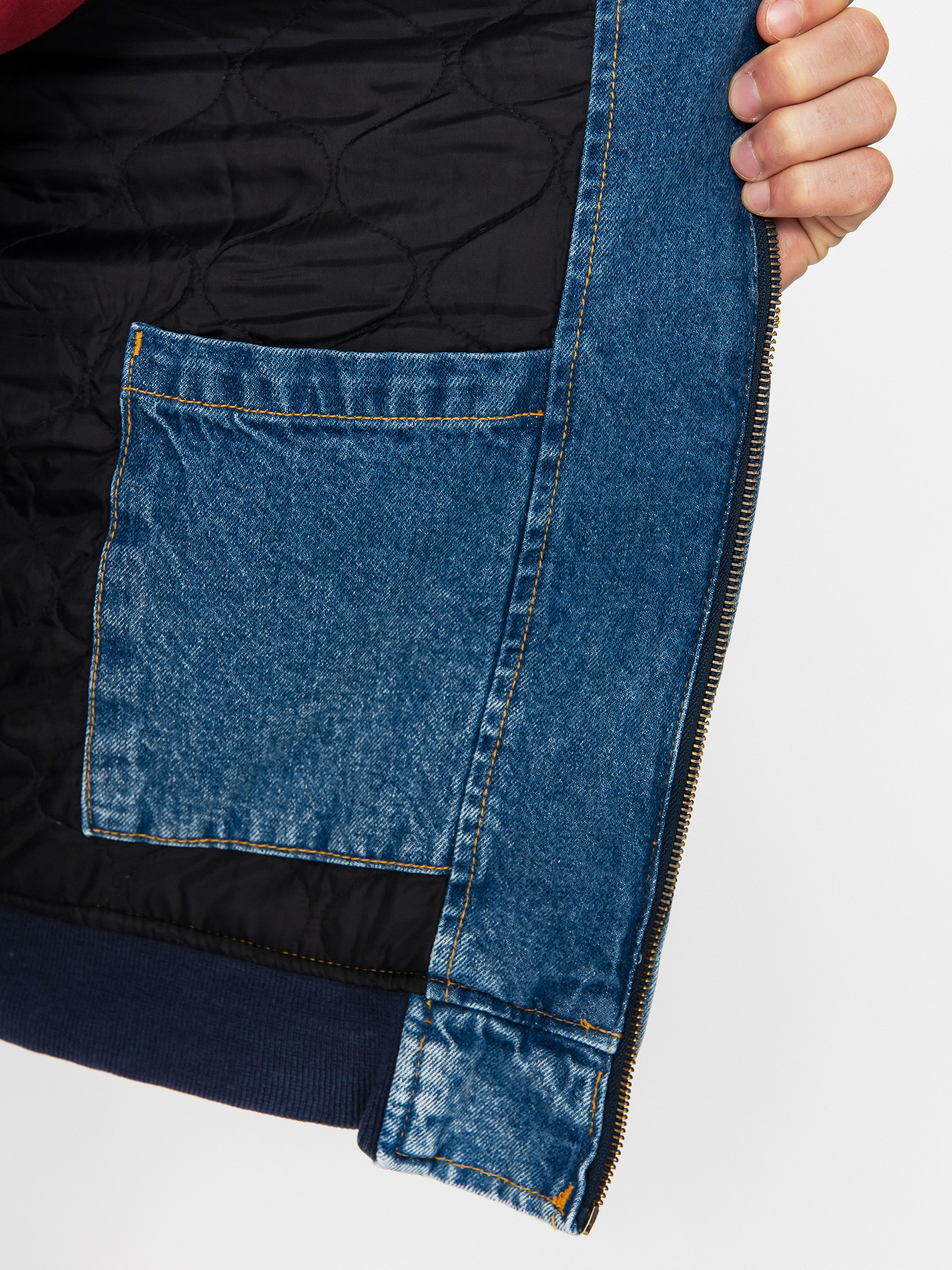 Dickies Hooded Dzseki (rinsed blue w/ fade)